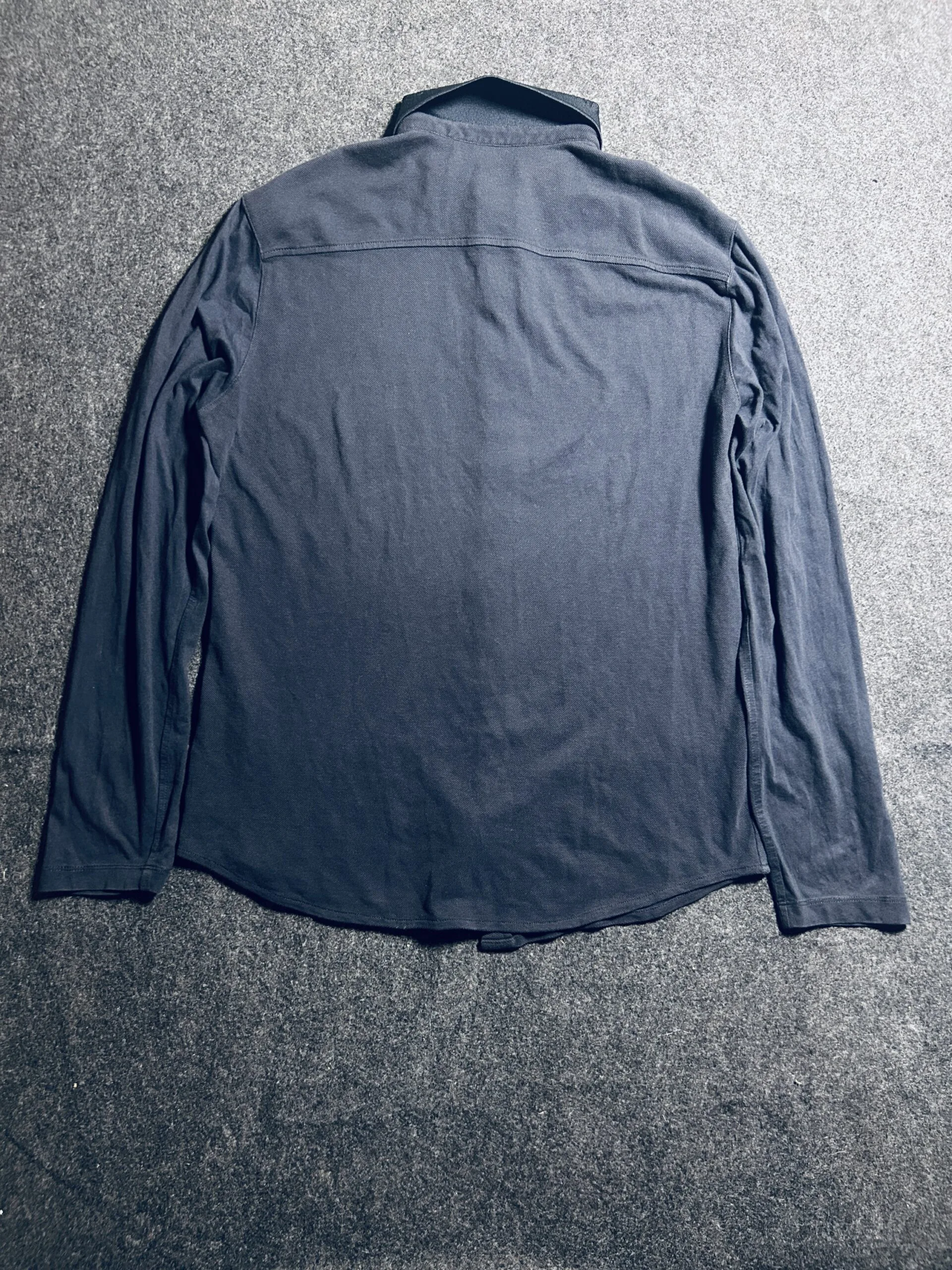 Armani Exchange A|X Navy Long Sleeve Shirt (Regular Fit)