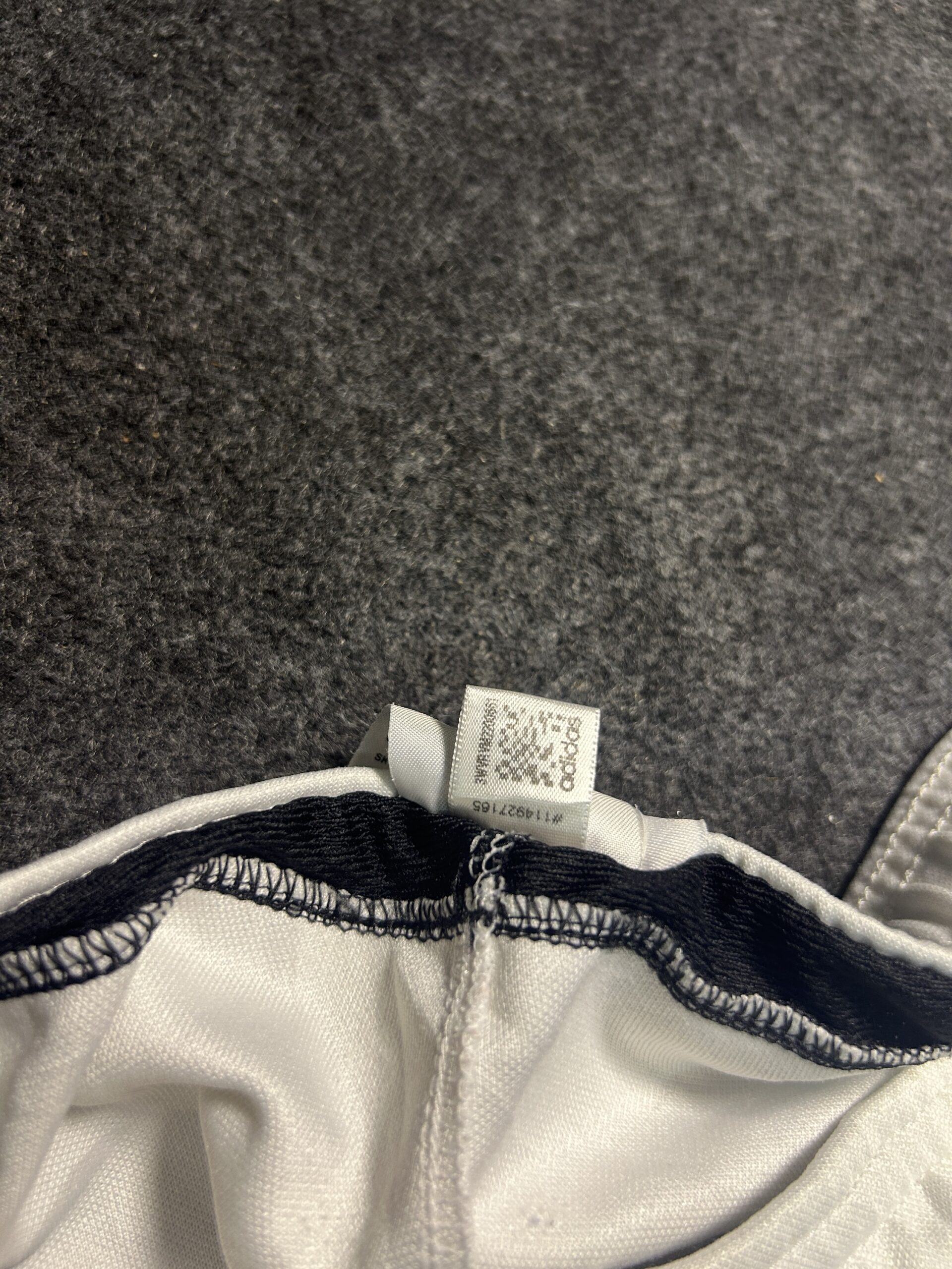 Adidas White 3-Stripes Track Pants | Ankle Zip | Size M/L