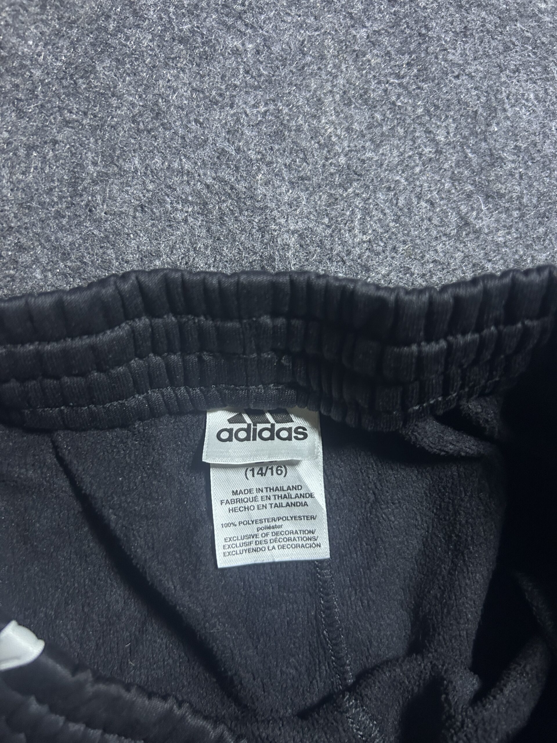 Adidas Black 3-Stripes Track Pants | Slim Fit | W 26-30