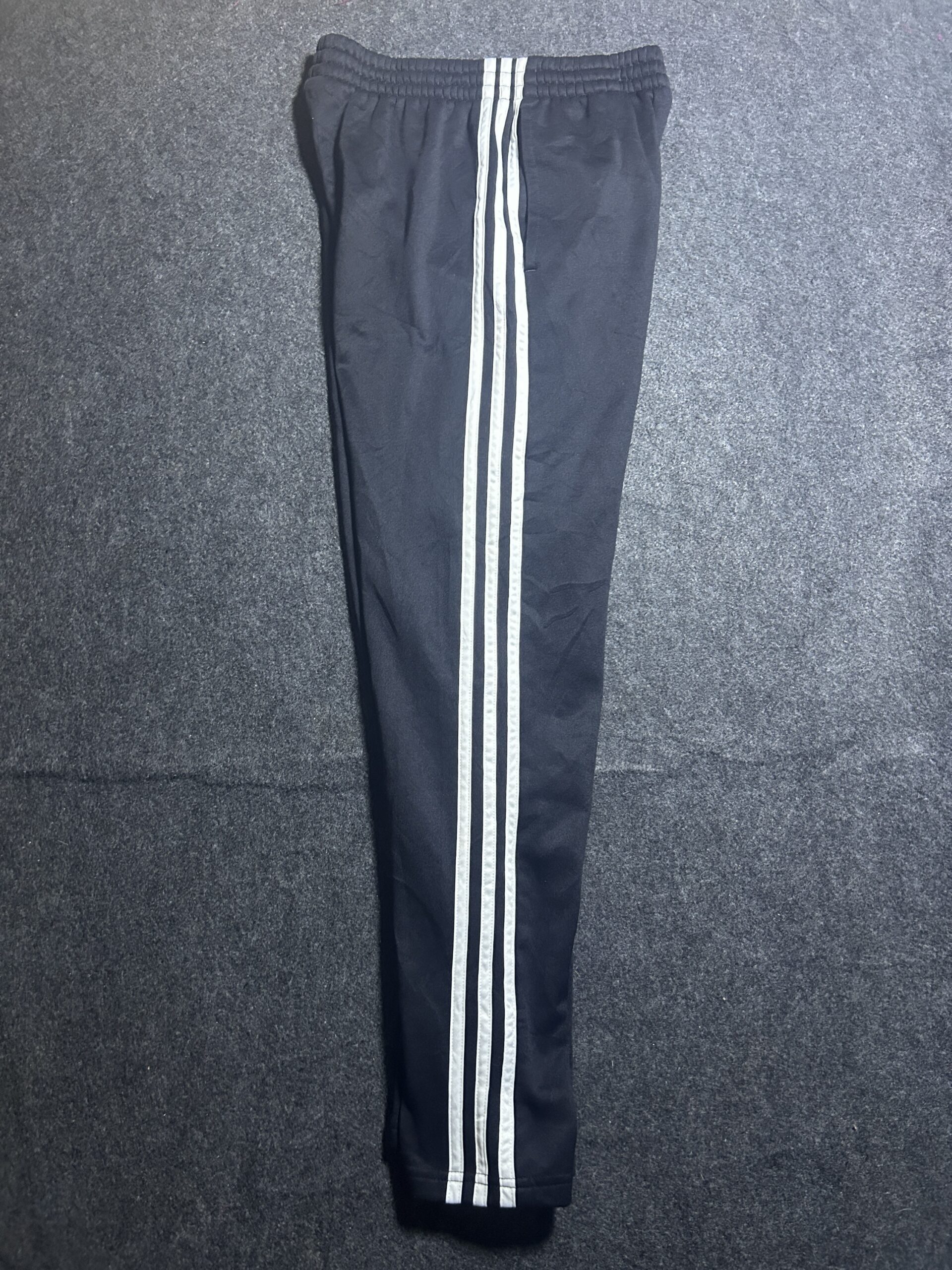 Adidas Black 3-Stripes Track Pants | Slim Fit | W 26-30