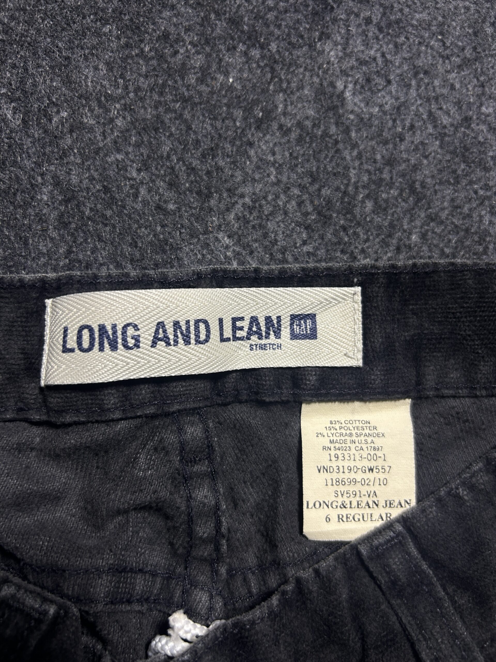 GAP Long And Lean Stretch Women’s Black Washed Jeans