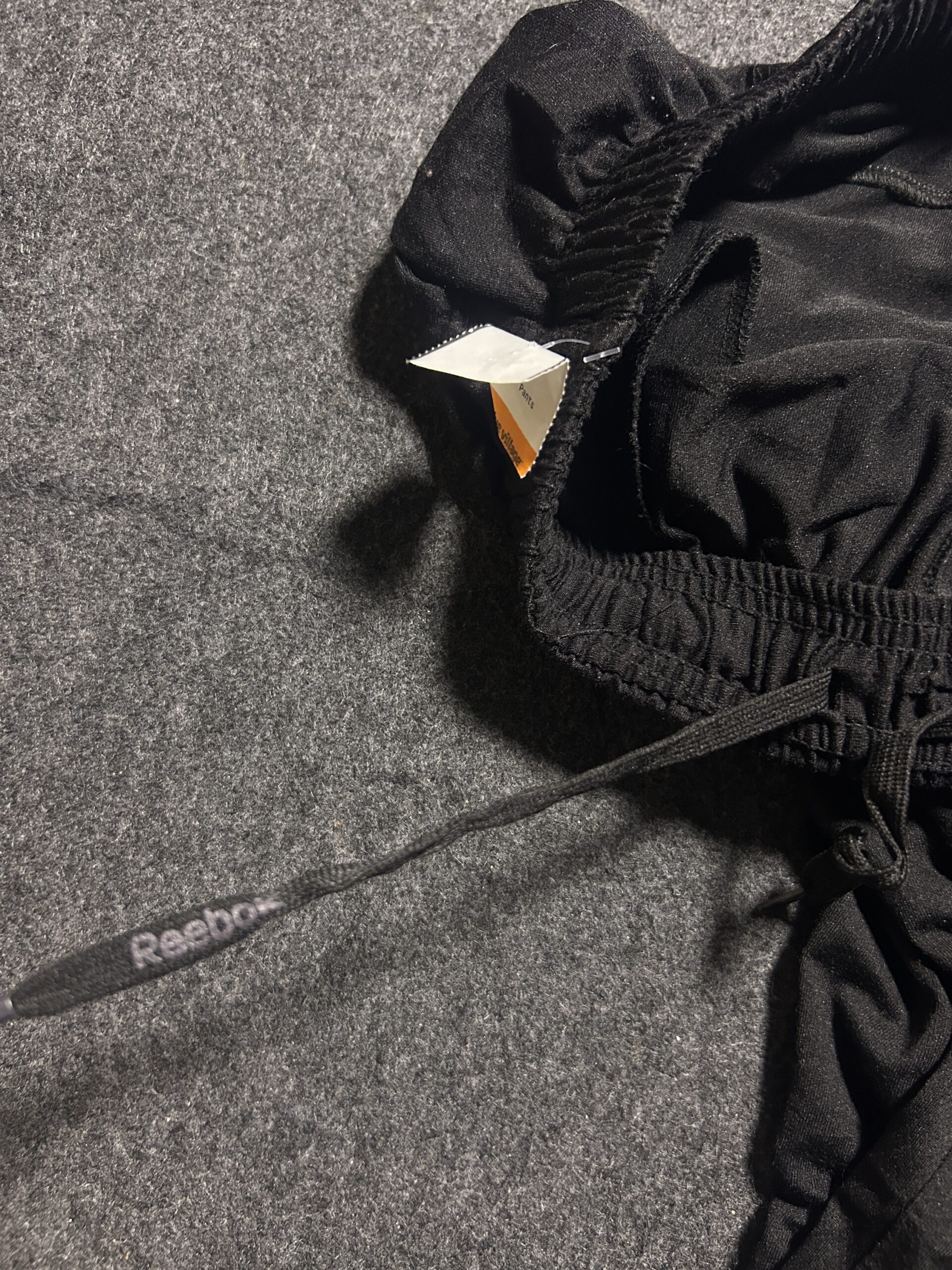 Reebok Men’s Black Activewear Track Pants XL
