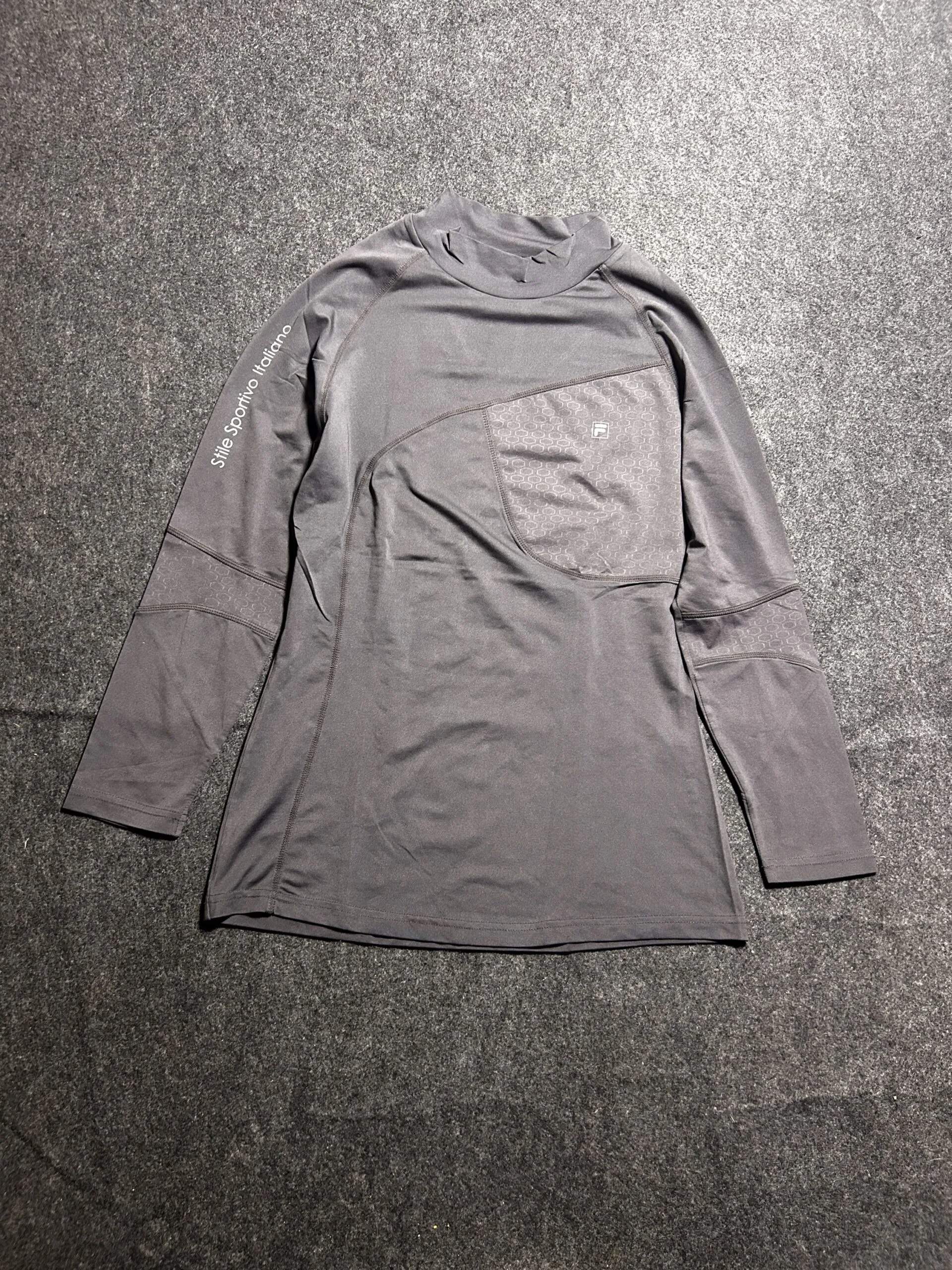 Filativa Compression Fit Mock Neck Sports Top Grey | Small
