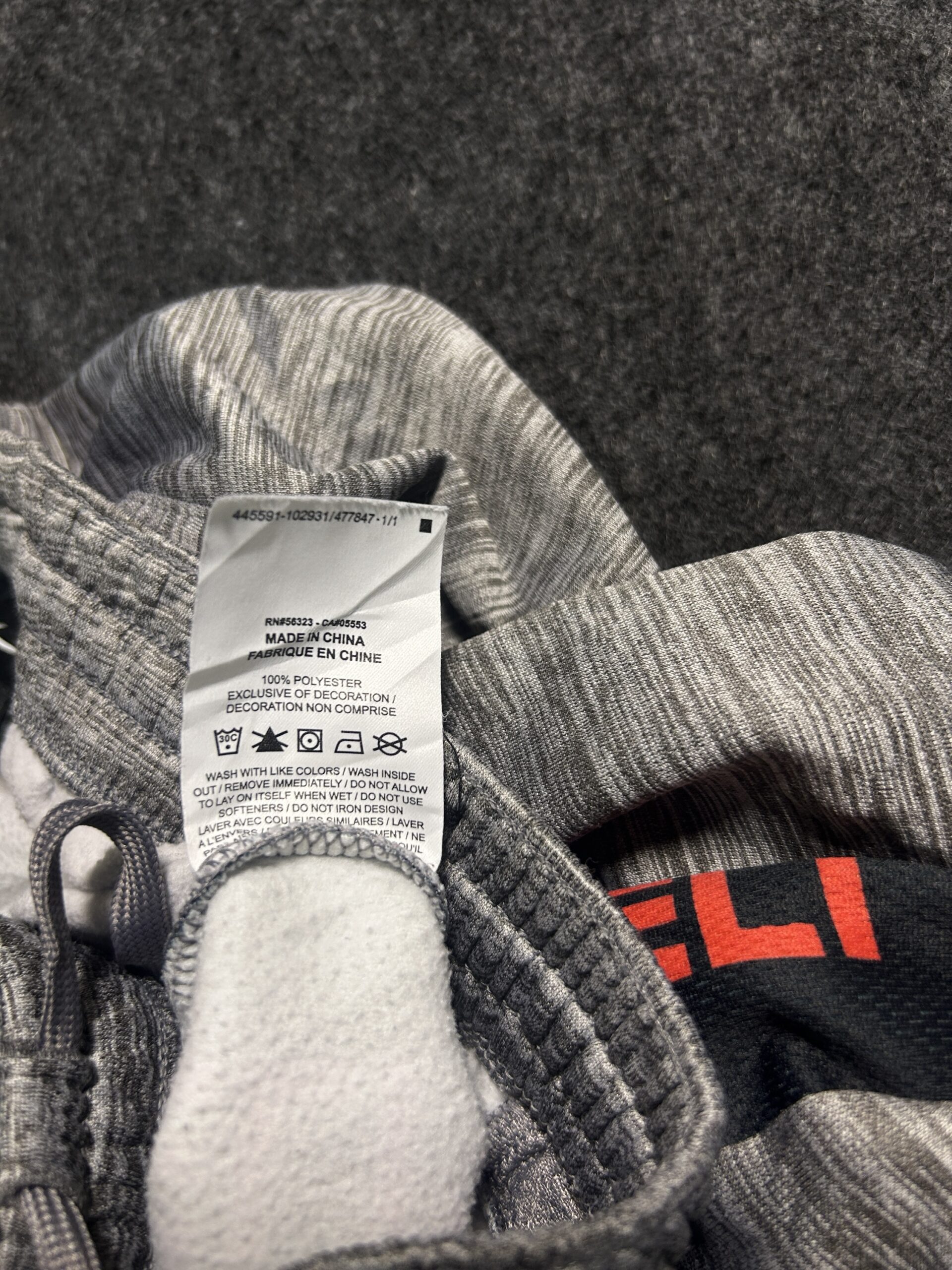 Nike Elite Therma-FIT Track Pants Grey/Black | 26-28