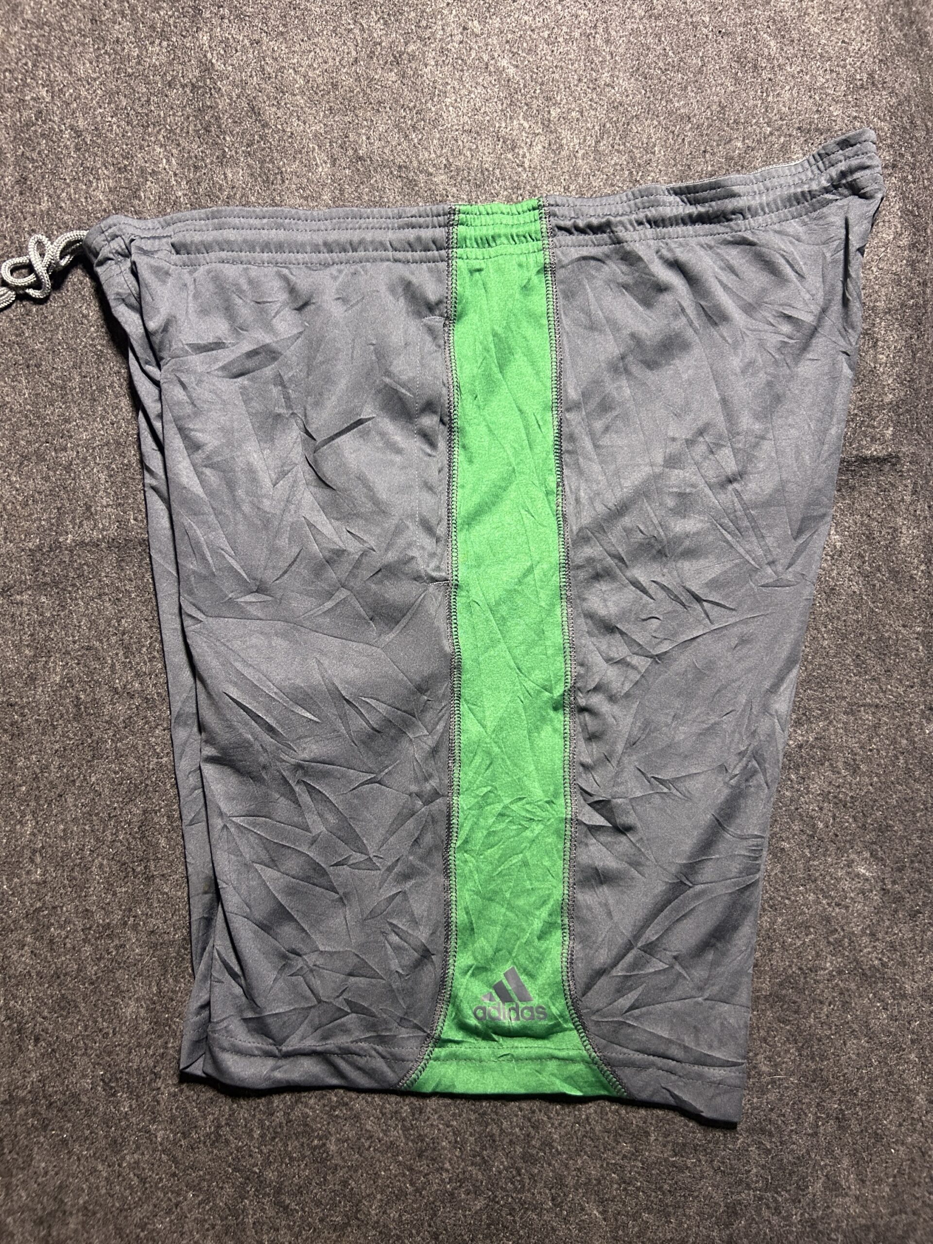 Adidas Climalite Grey & Green Performance Shorts | XL