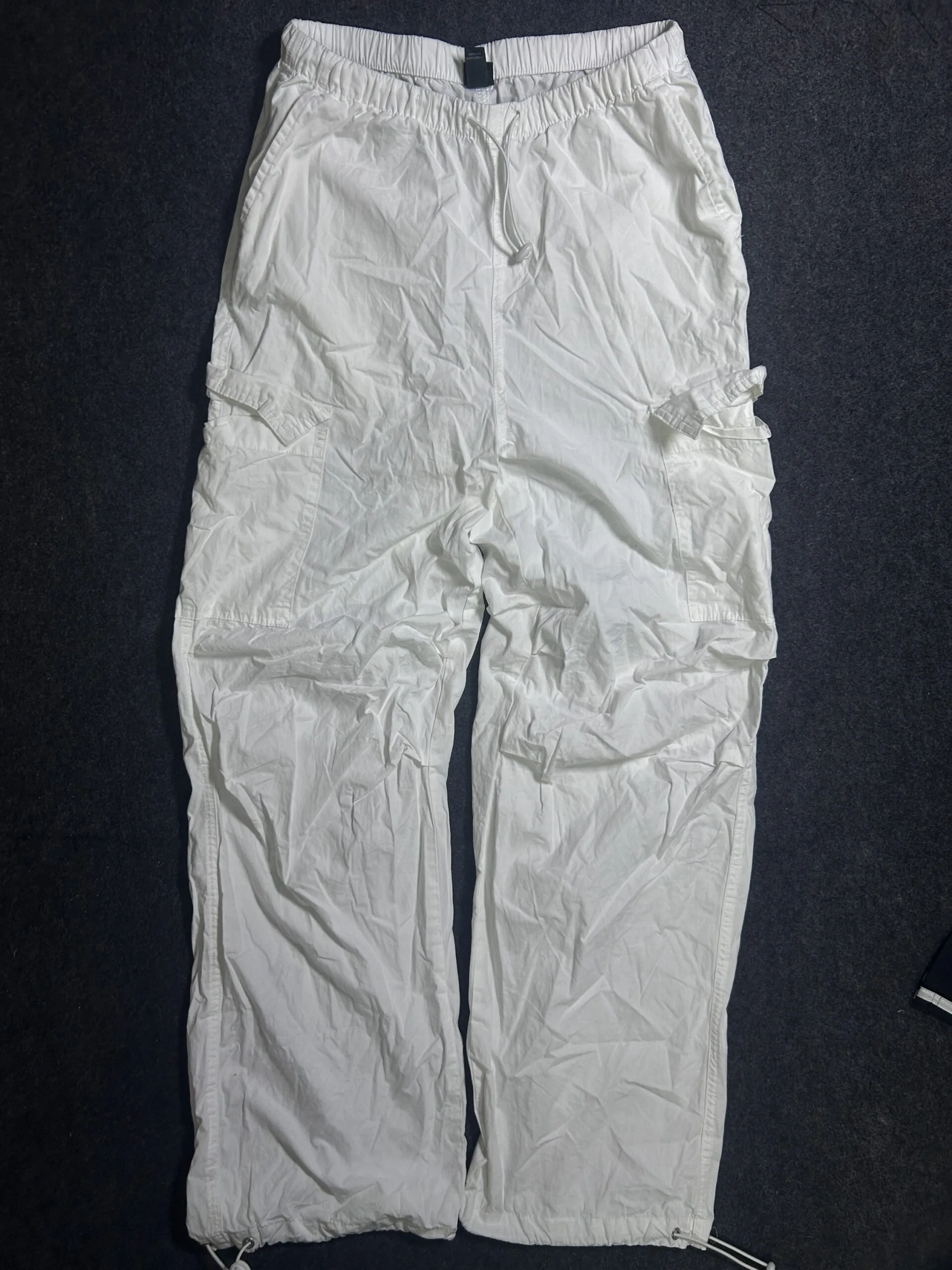 Wild Fable Lightweight Cargo Parachute Baggy Pants | Premium Cotton | S/M