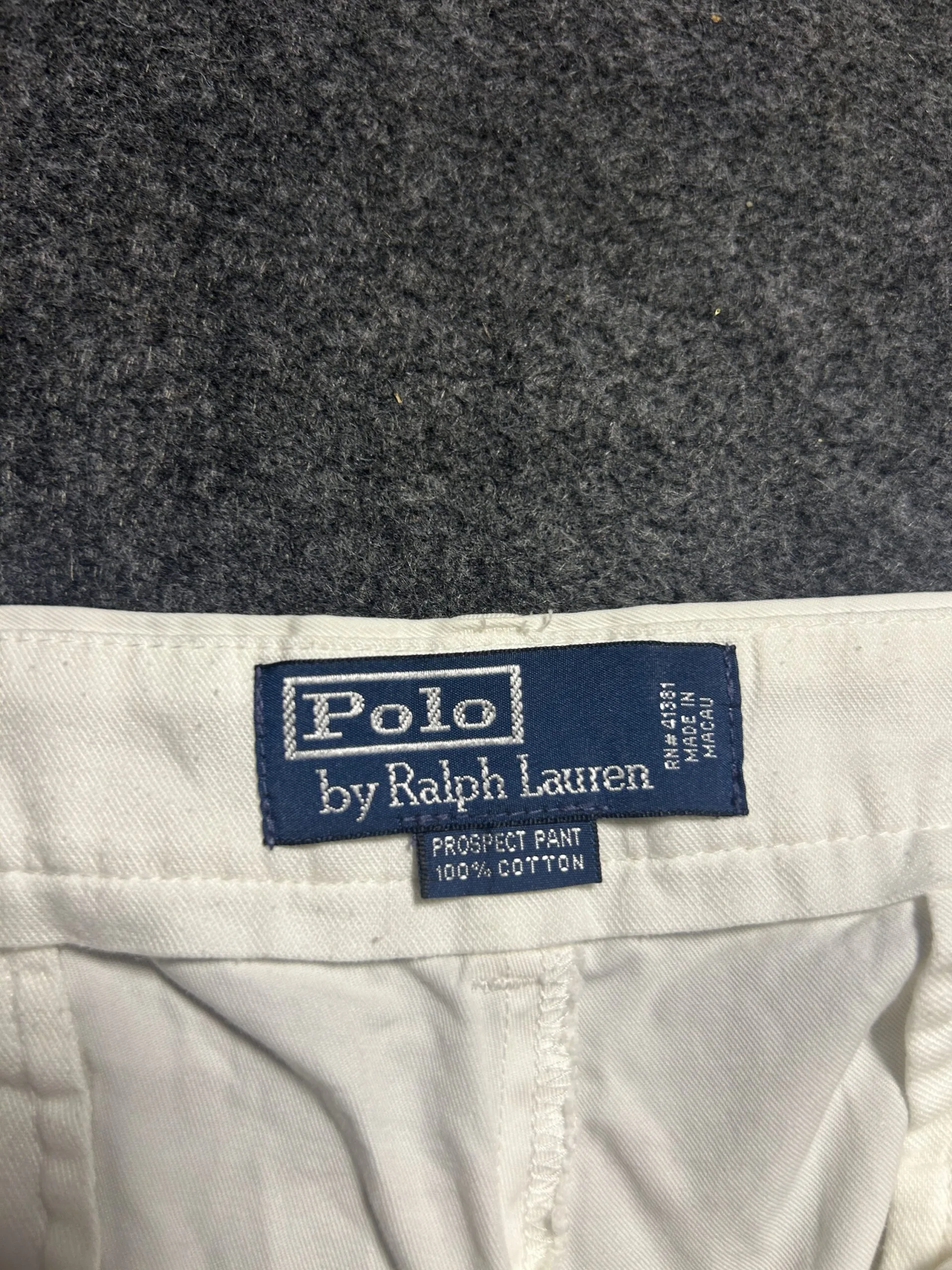 Polo by Ralph Lauren White | 100% Cotton Trousers | W36