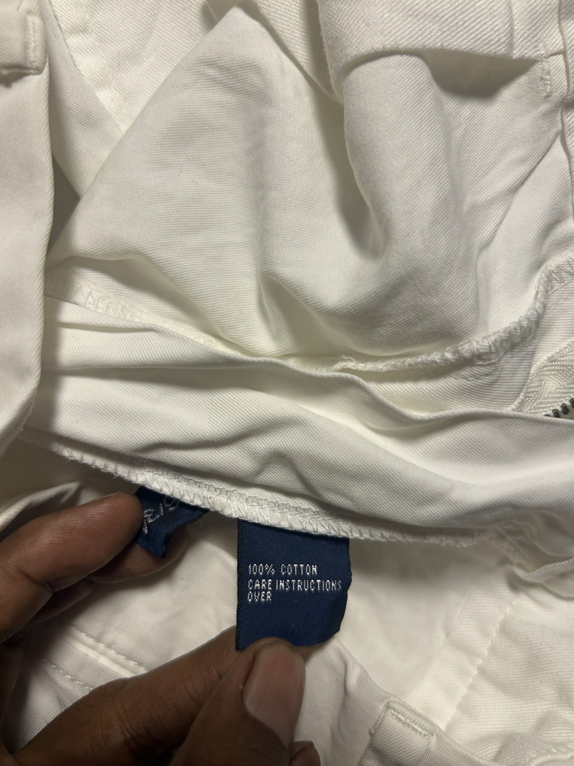 Polo by Ralph Lauren White | 100% Cotton Trousers | W36