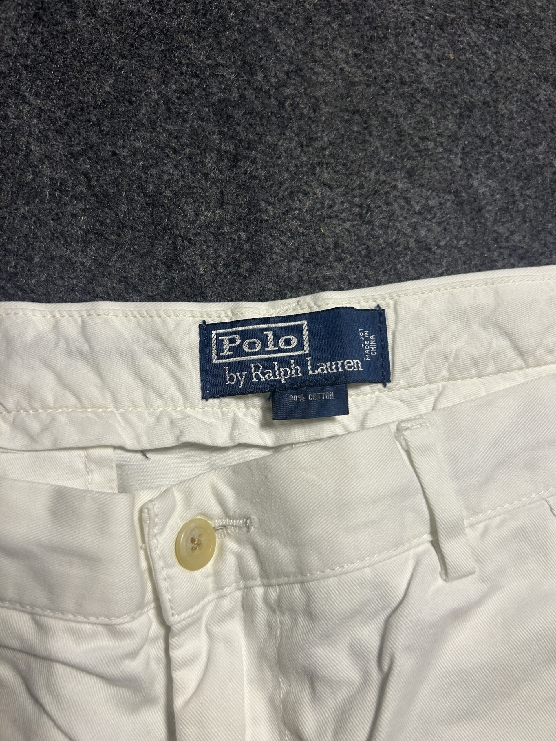 Polo classic  by Ralph Lauren White Cotton Trouser | W 38