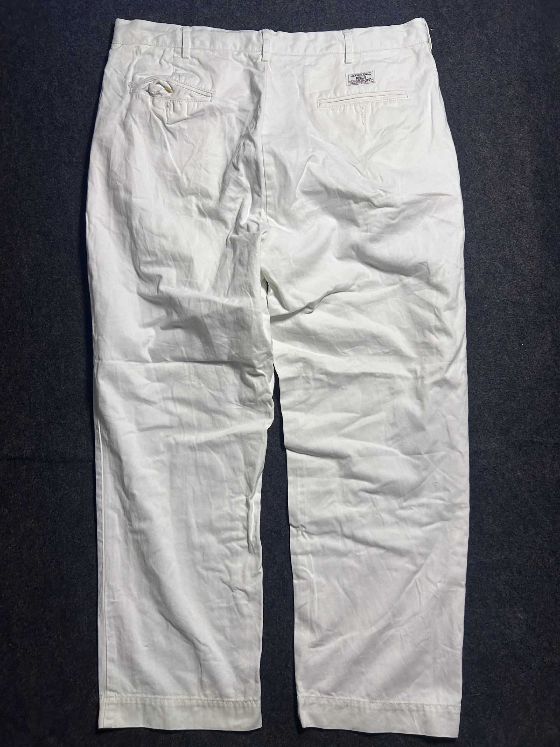 Polo classic  by Ralph Lauren White Cotton Trouser | W 38