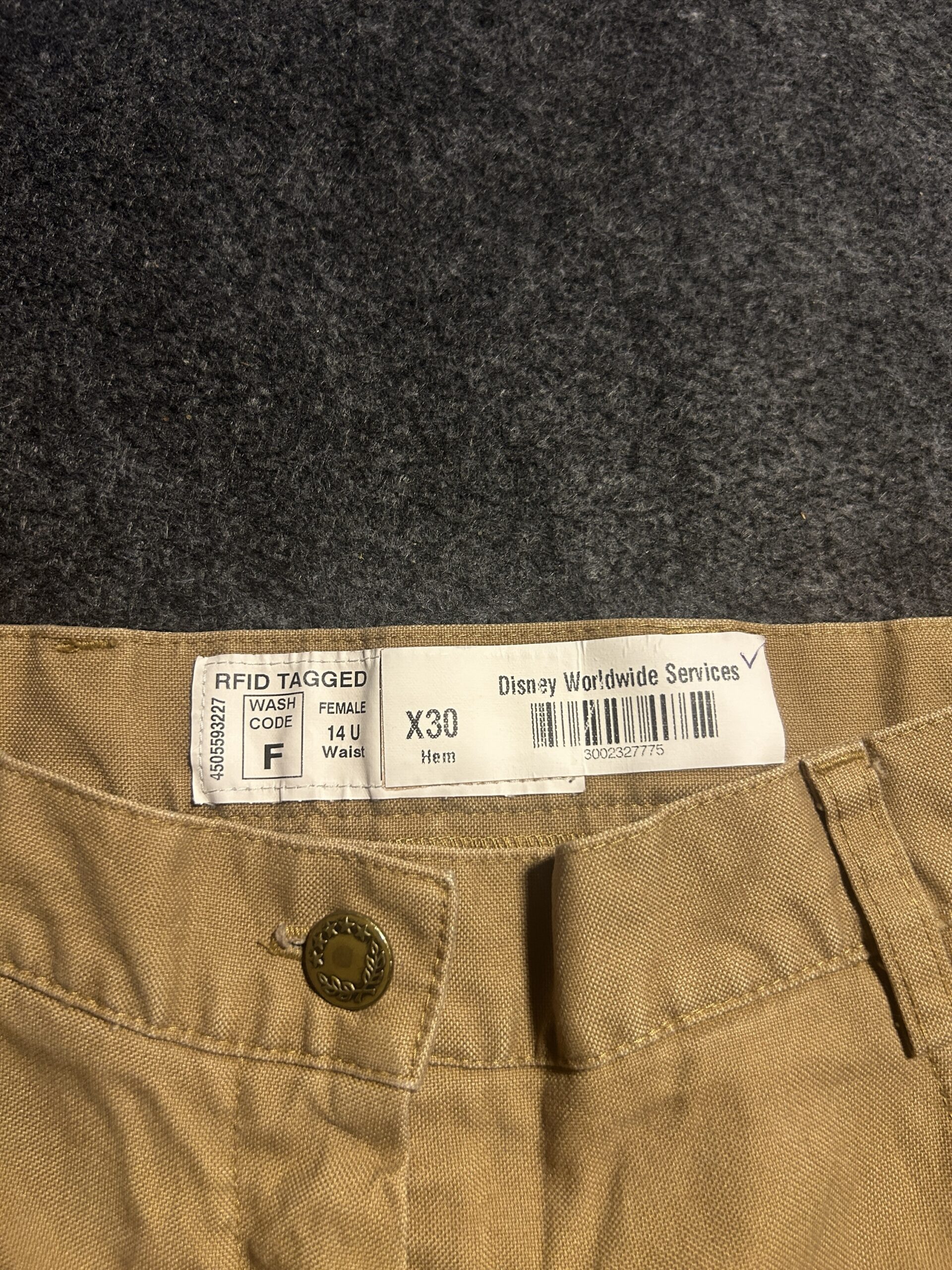 Vintage Khaki Workwear Baggy Pants | W30