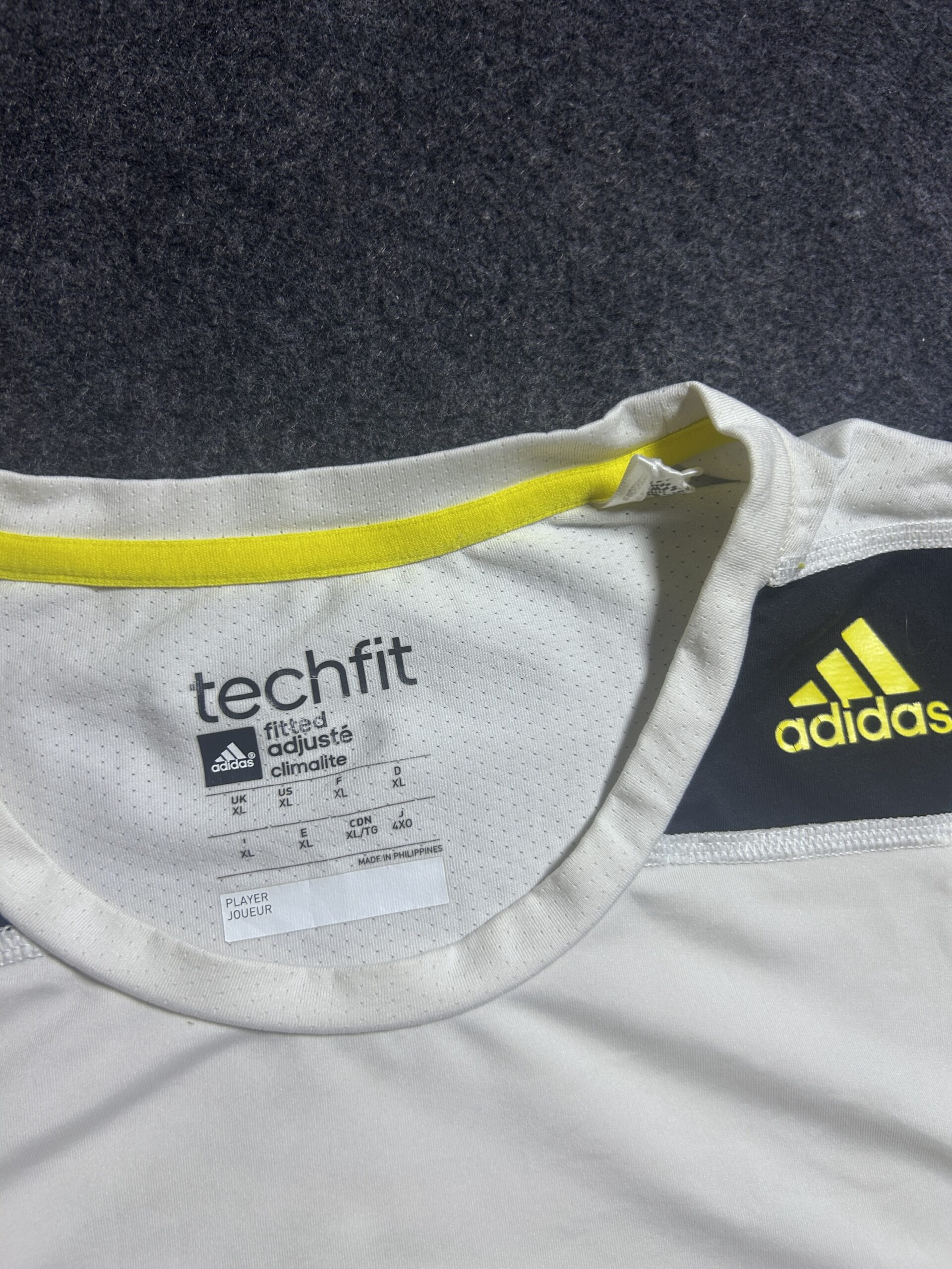Adidas Techfit Climacool Training TShirt | White Black XL