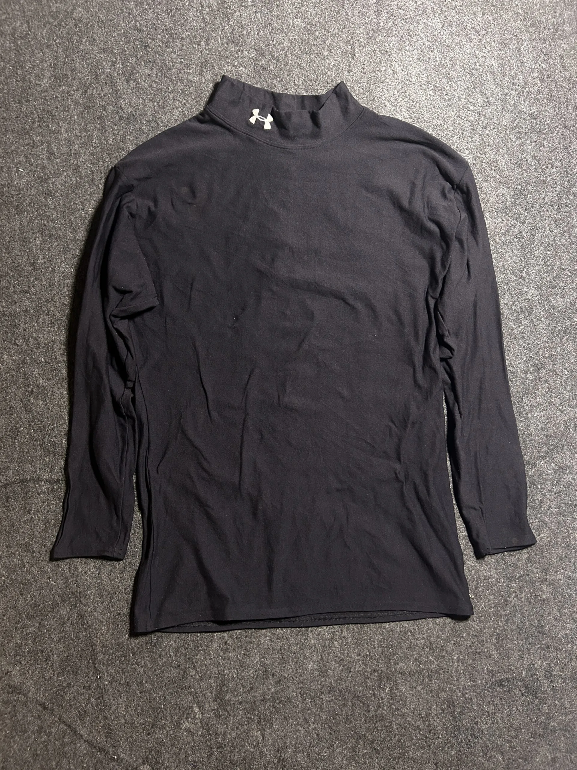 Under Armour Coldgear Mock Neck Compression Tshirt Black | XXL