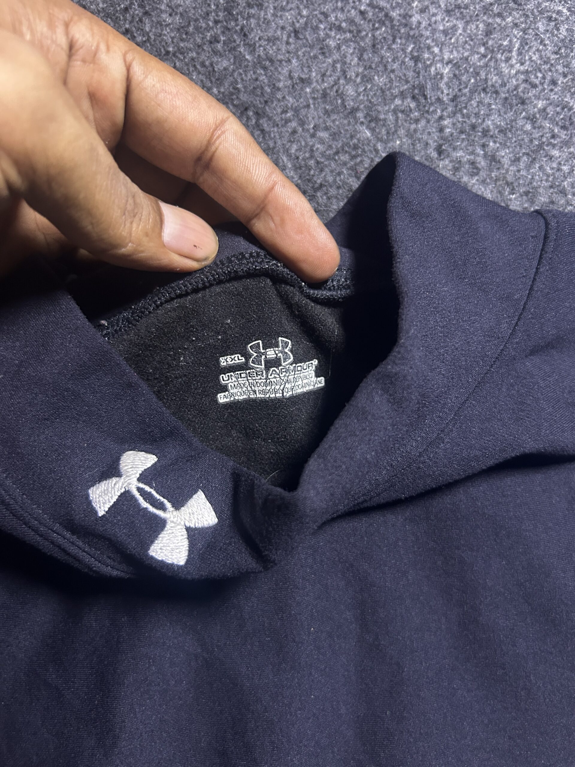 Under Armour Coldgear Mock Neck Compression Tshirt Black | XXL