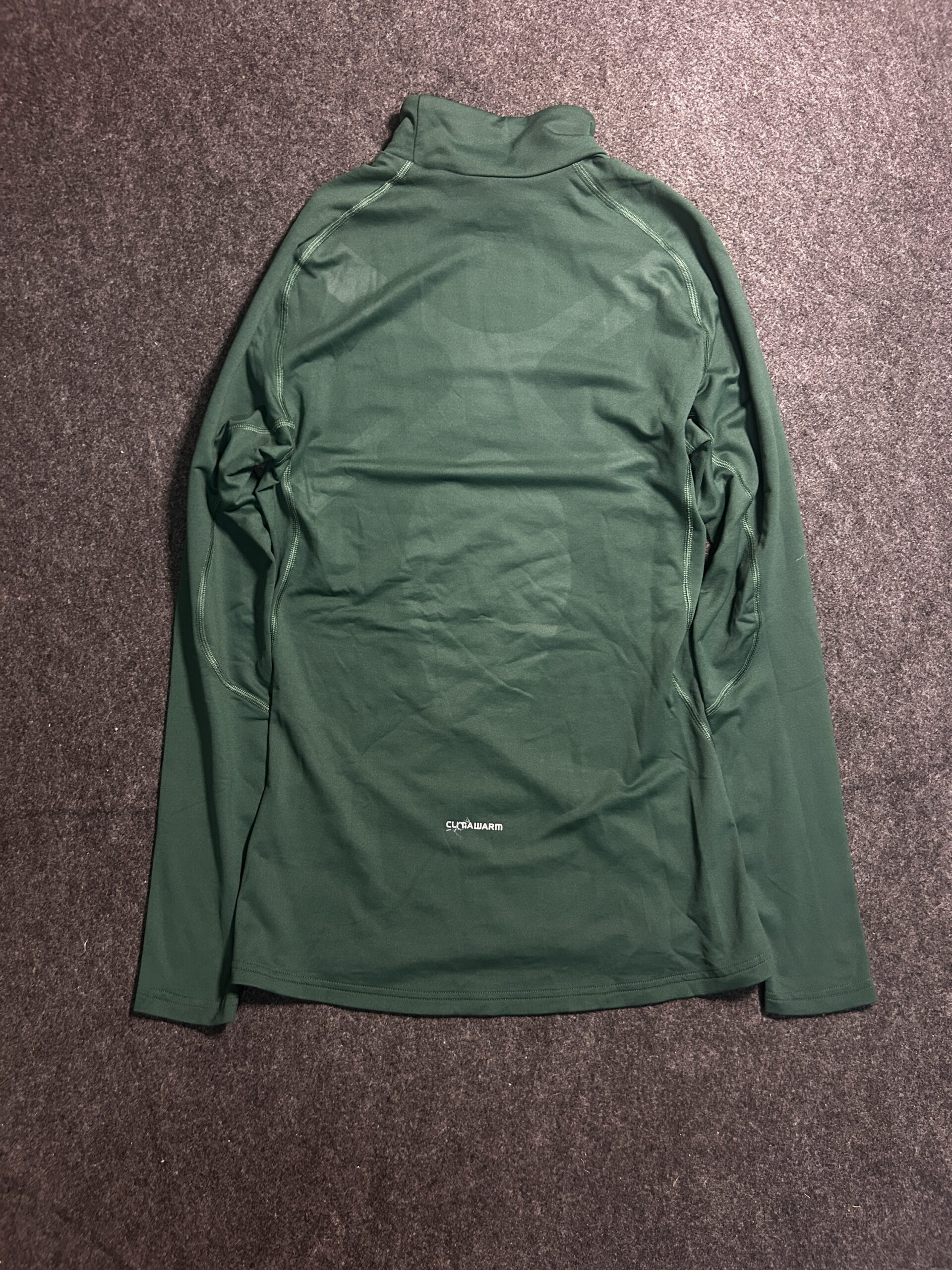 Adidas ClimaWarm Mock Neck Compression Tshirt | Forest Green |