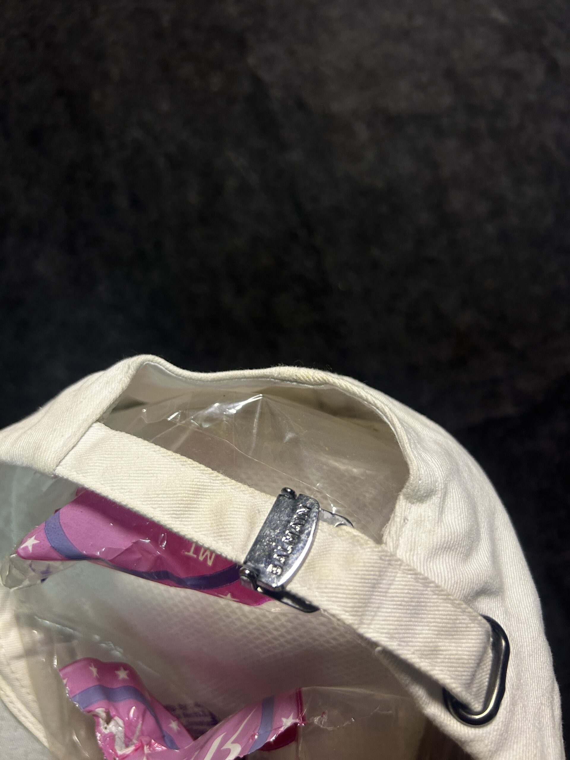 Balmain Paris Logo Cap  White Free Size