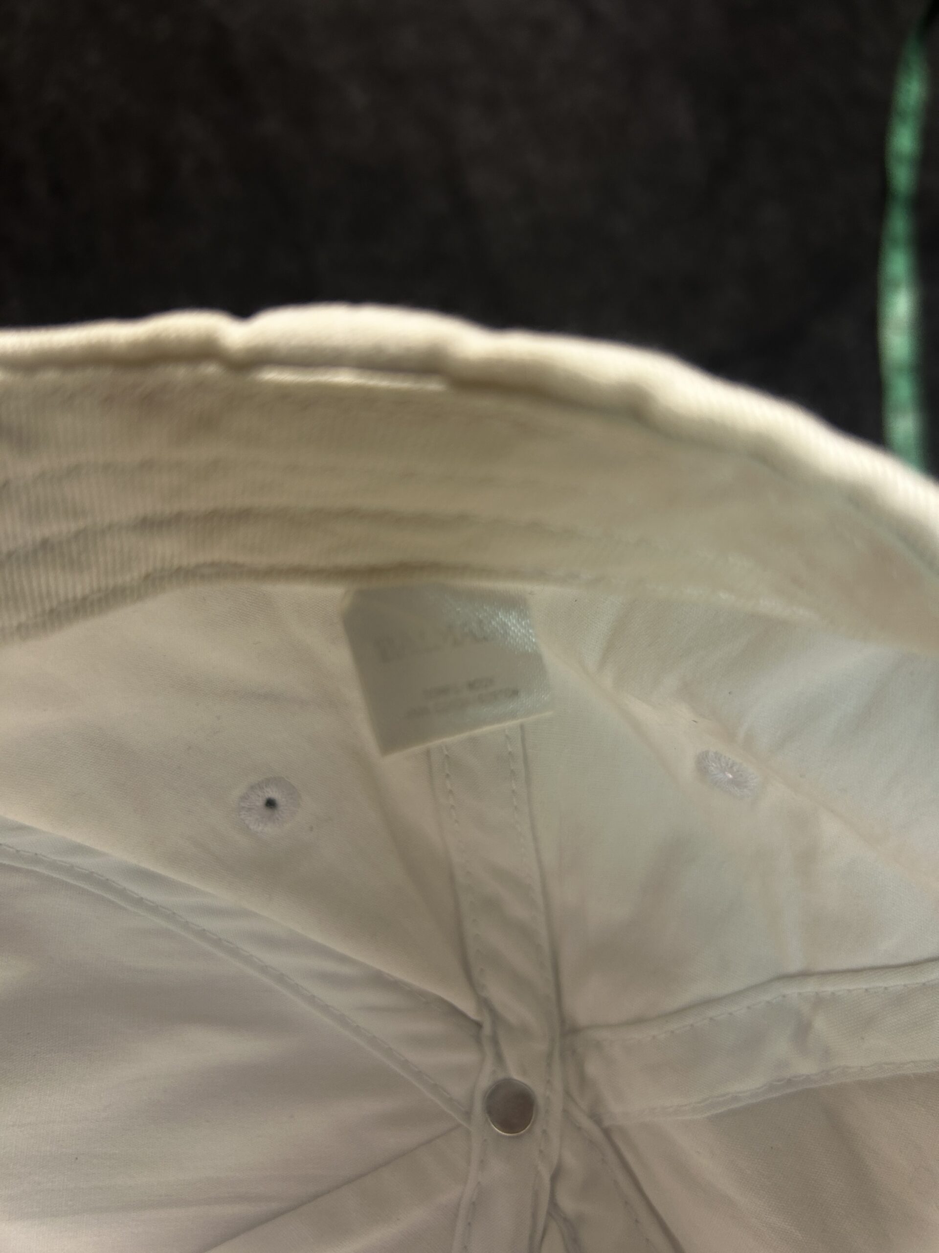 Balmain Paris Logo Cap  White Free Size