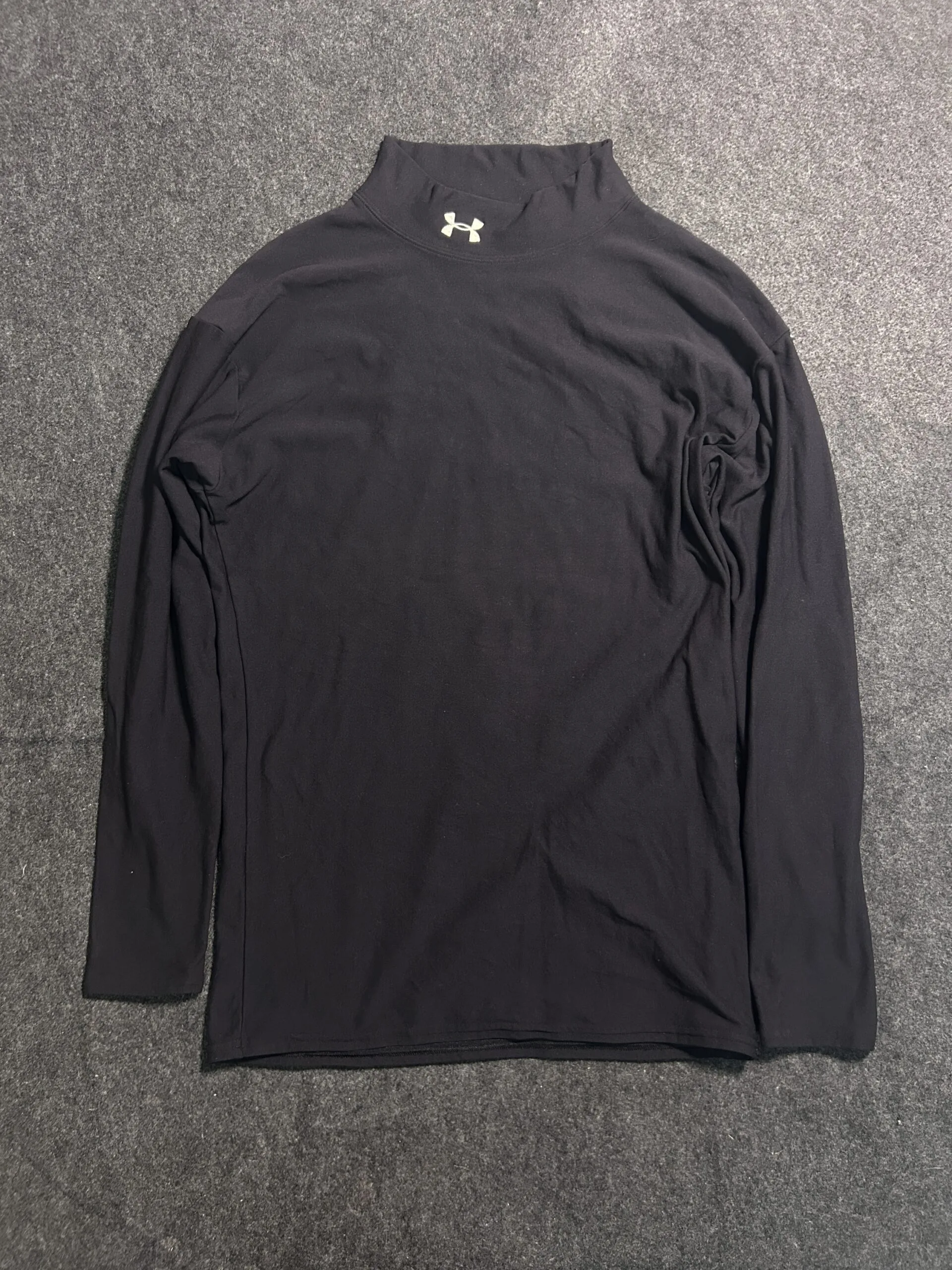 Under Armour Mock Neck Compression Full Sleeve Tshirt Black XL
