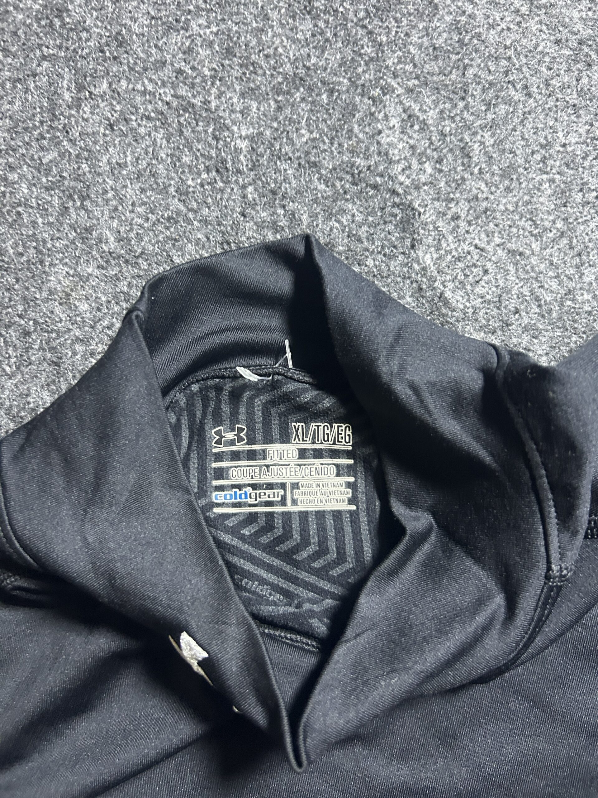Under Armour ColdGear Fitted Mock Neck Compression Top Black XL