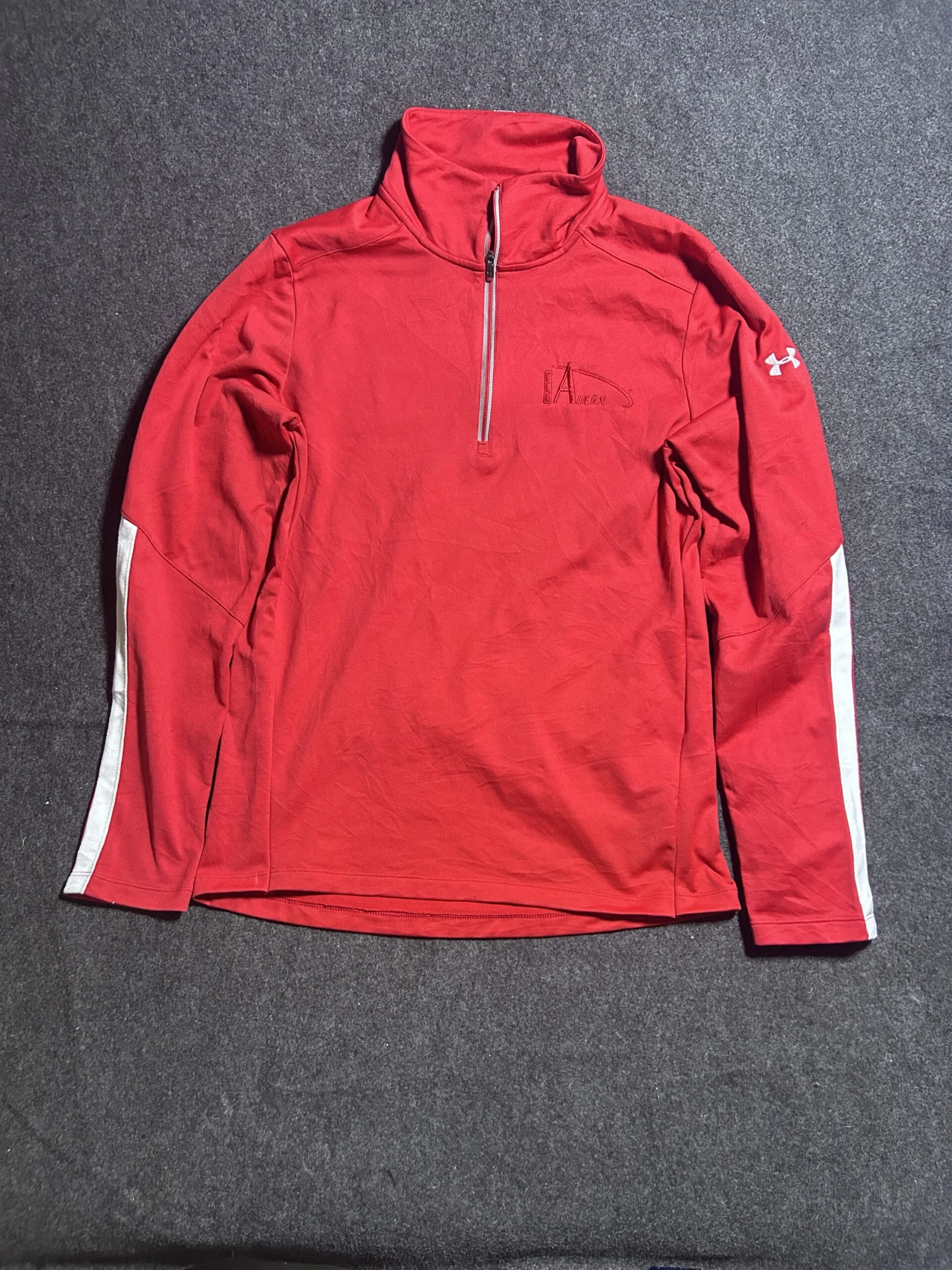 Under Armour Red 1/4 Zip Performance Training Pullover | L