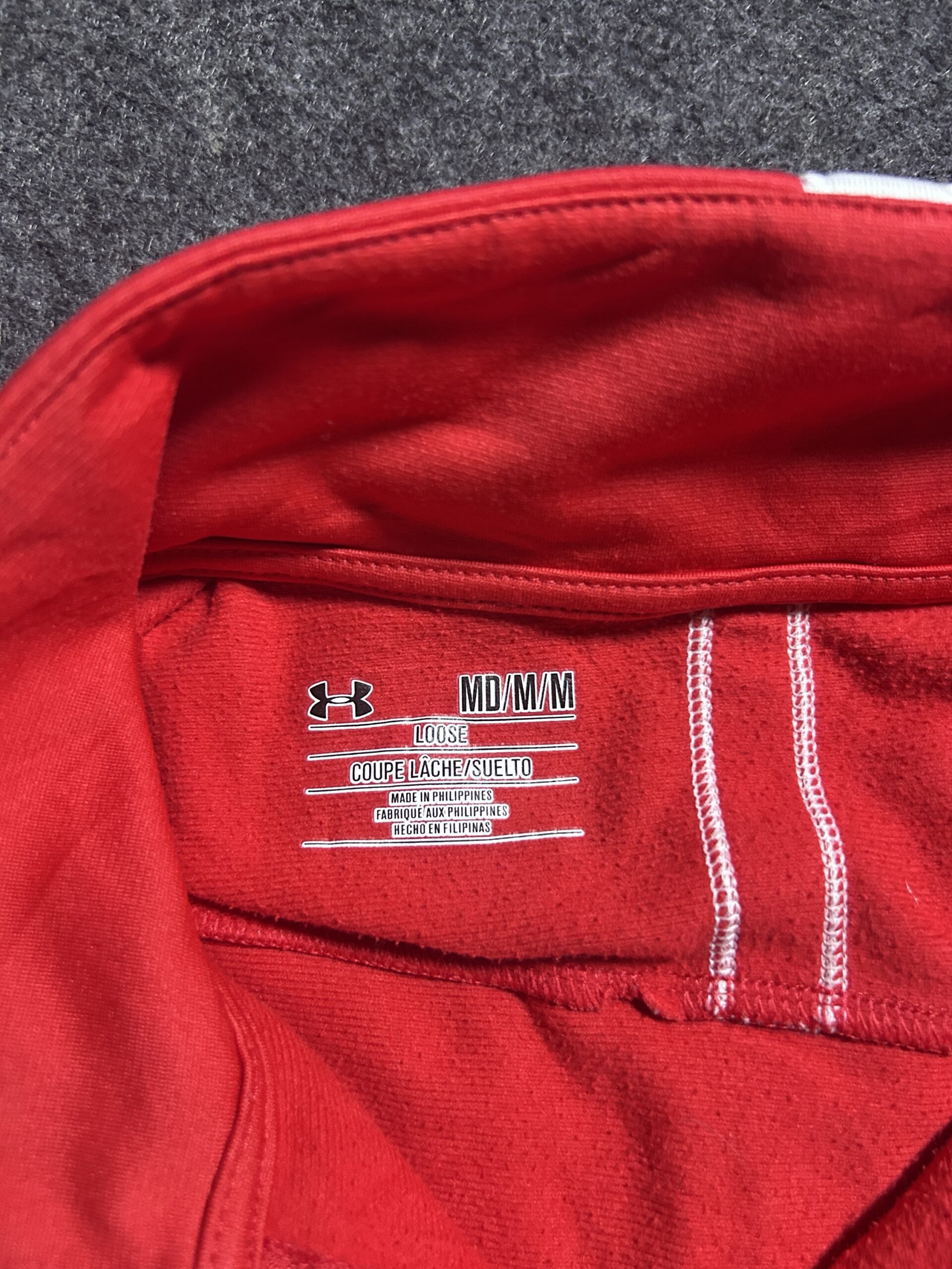 Under Armour Red 1/4 Zip Performance Training Pullover | L