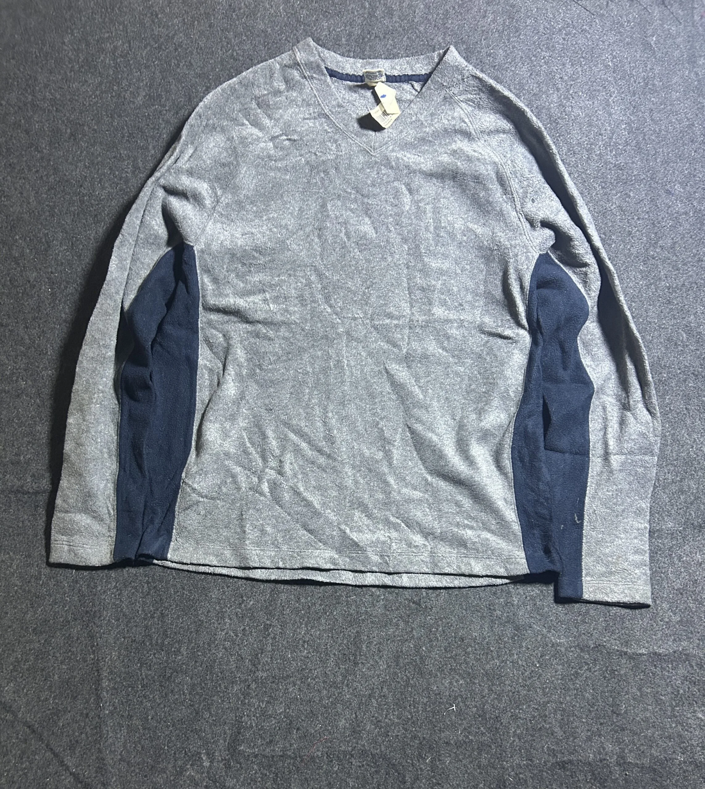 Old Navy Grey Fleece Sweatshirt XL | Soft Winter Pullover