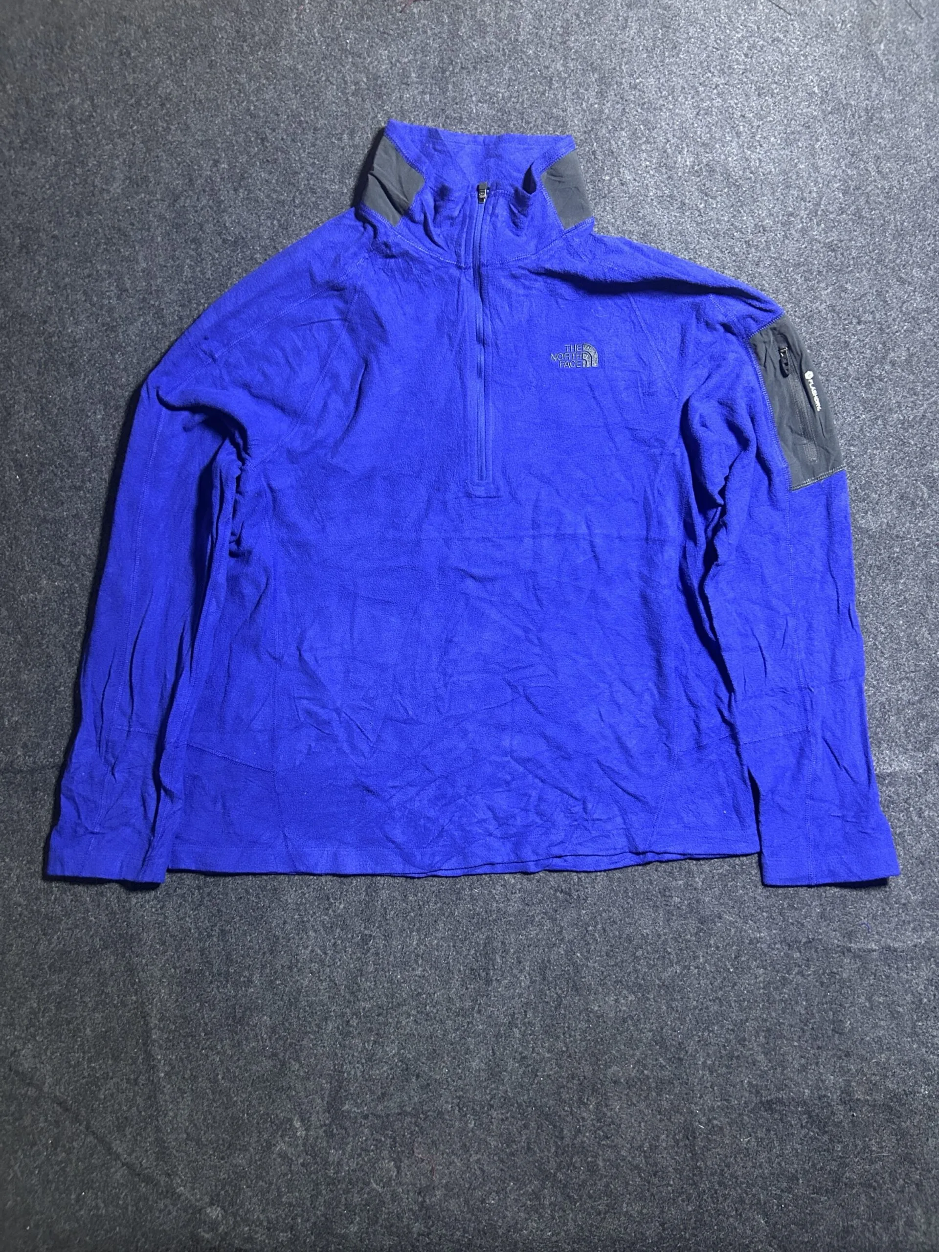 The North Face Blue Fleece Quarter Zip Pullover | Sweatshirt | L