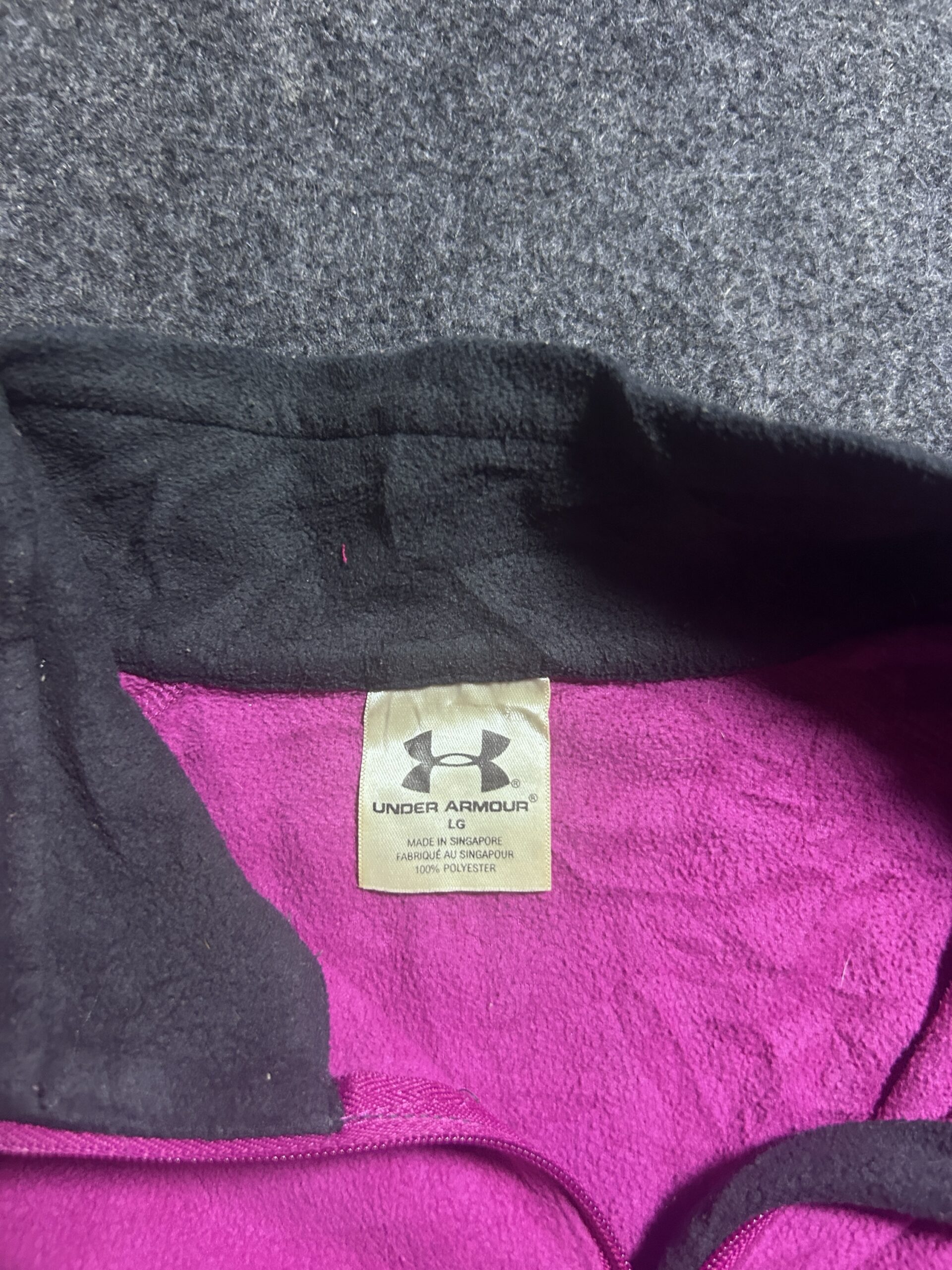 Under Armour Pink Fleece Quarter Zip Pullover | Women’s Athleisure Sweatshirt