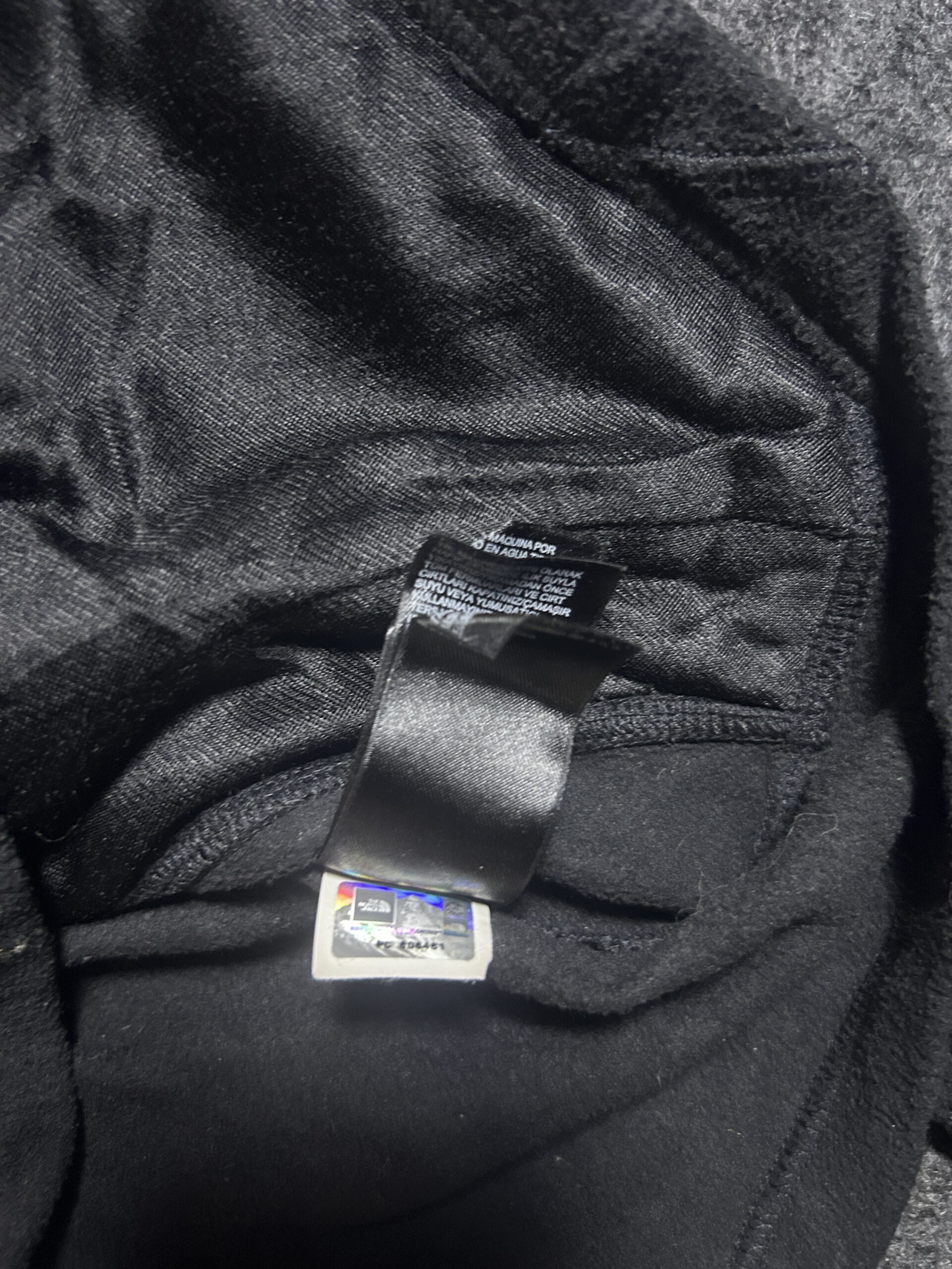 The North Face Black Full Zip Hooded Fleece Women’s Jacket Pink Logo | M