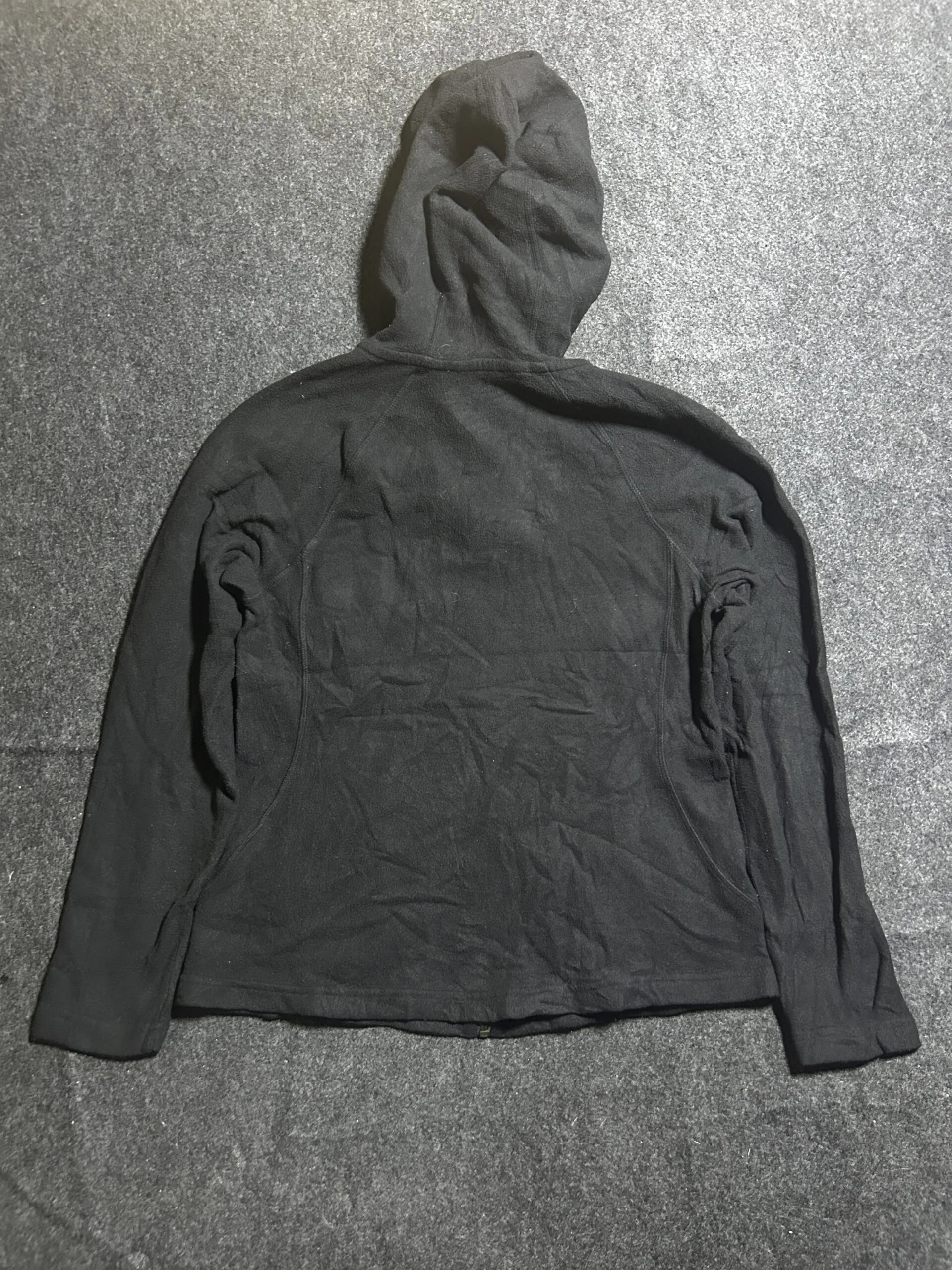 The North Face Black Full Zip Hooded Fleece Women’s Jacket Pink Logo | M