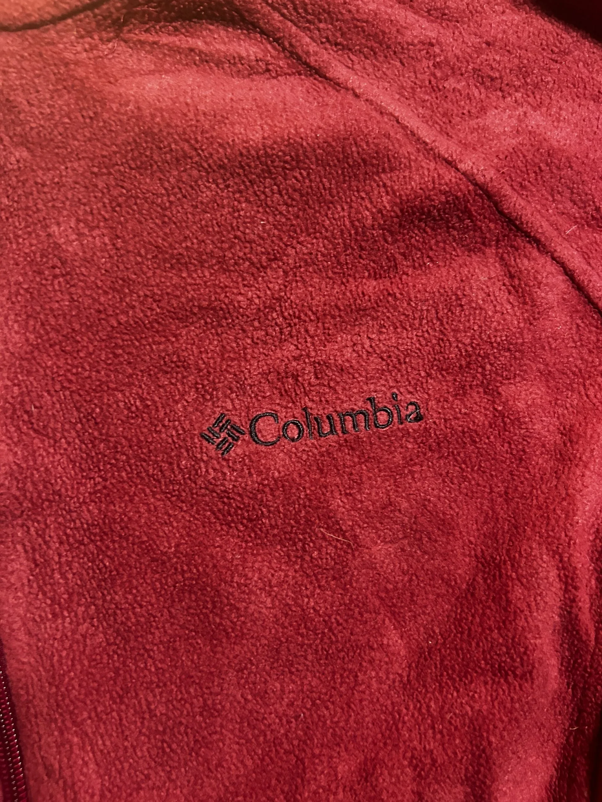 Columbia Women’s Red Full Zip Fleece Jacket | M