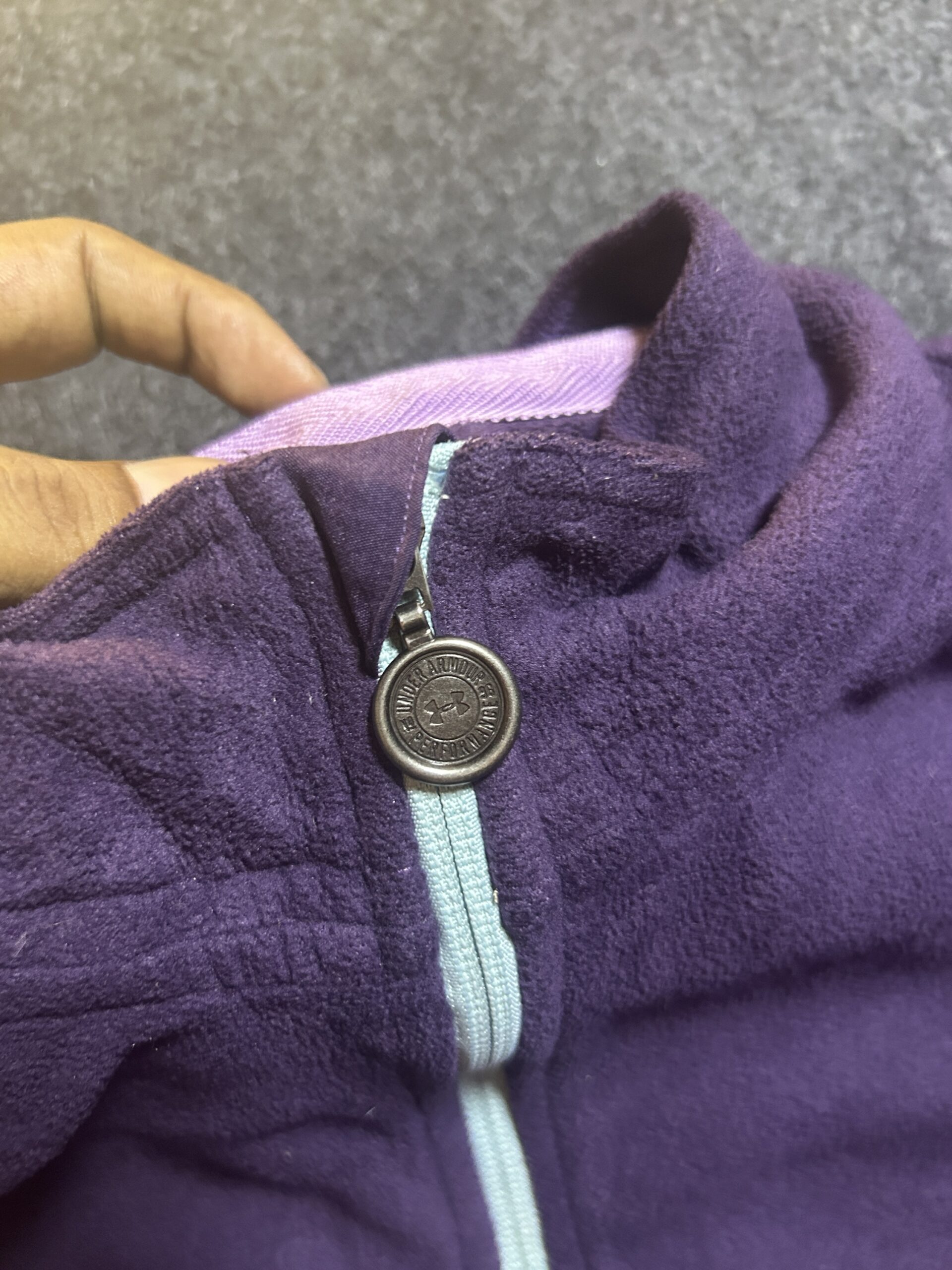 Under Armour Women’s Purple Quarter Zip Fleece Sweatshirt | M