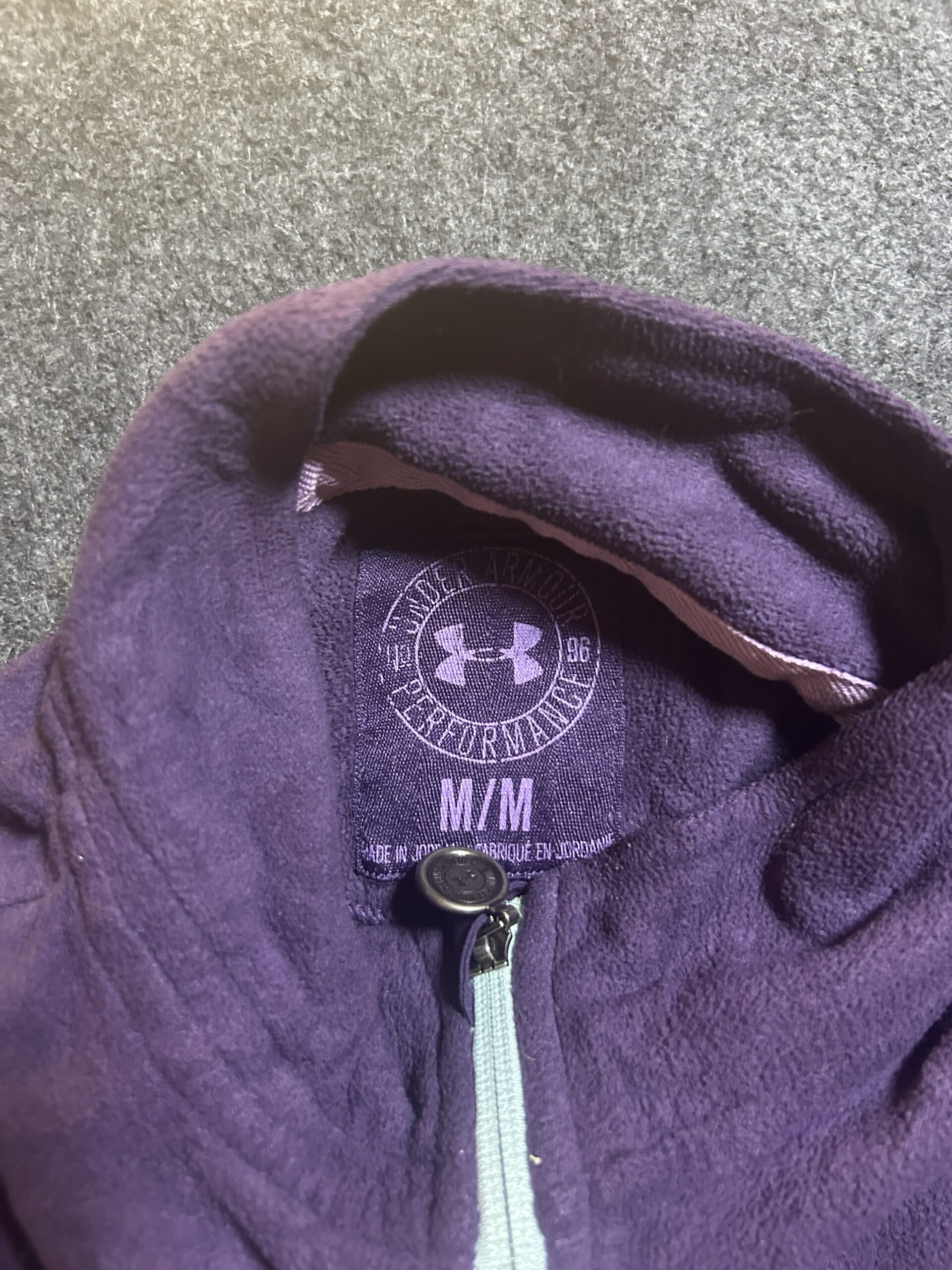 Under Armour Women’s Purple Quarter Zip Fleece Sweatshirt | M