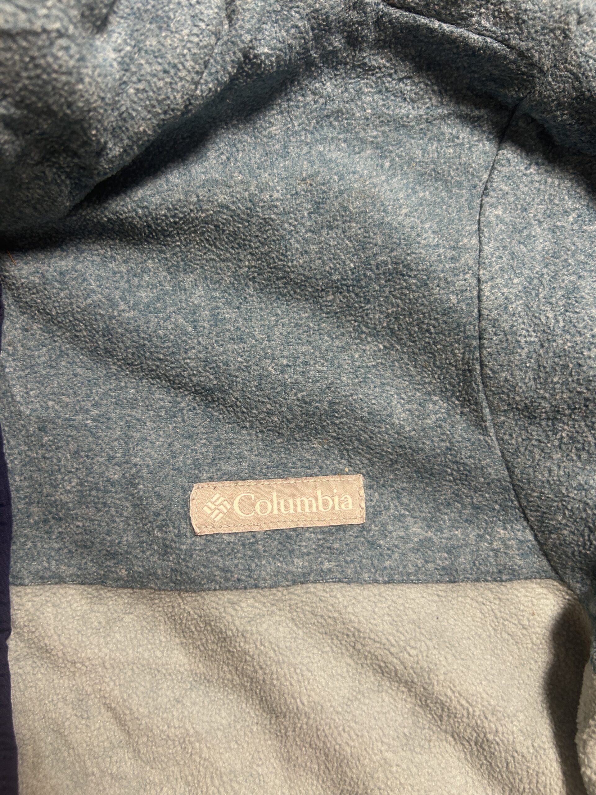 Columbia Snap Button Colorblock Fleece Sweatshirt | Small