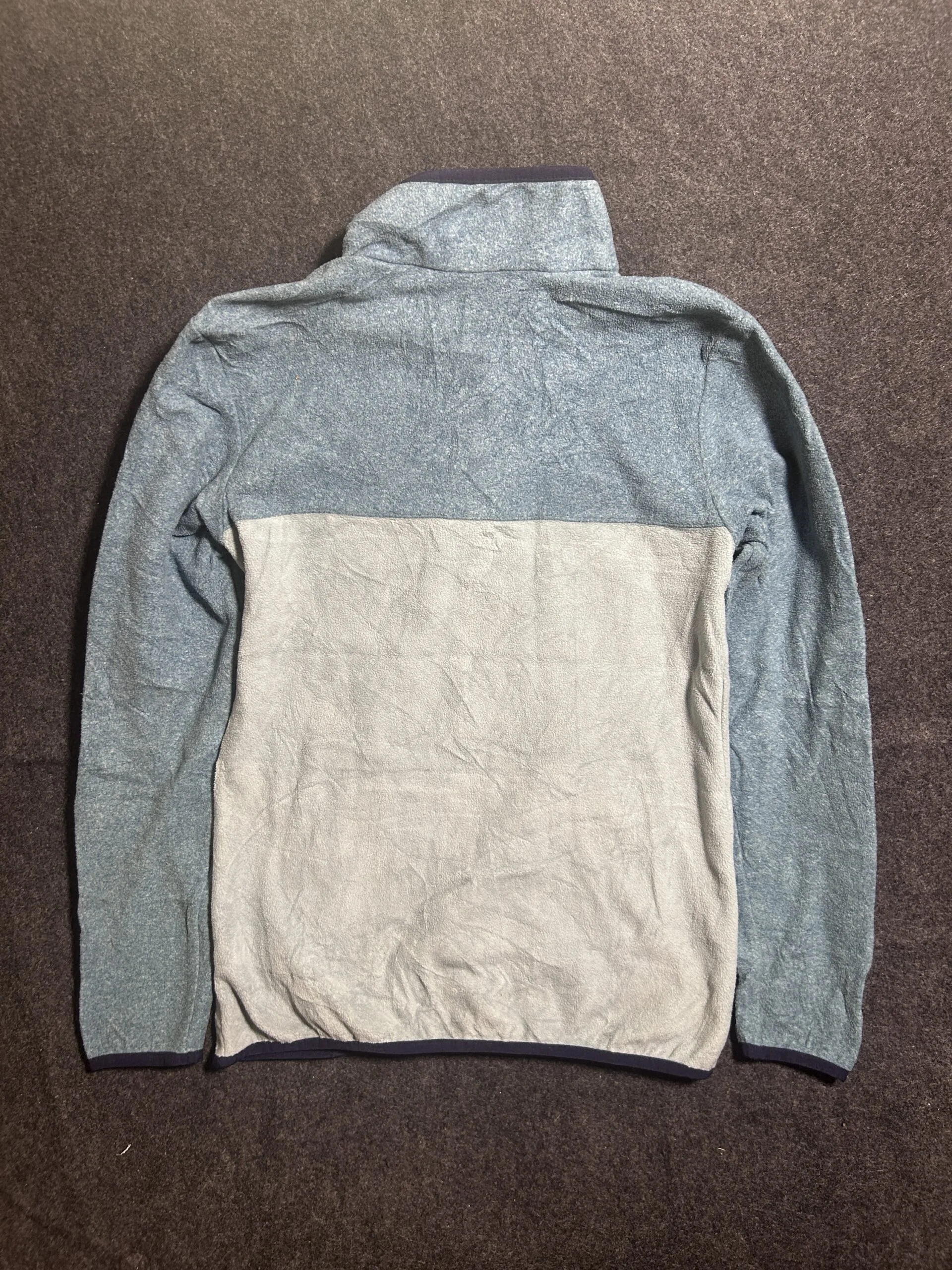 Columbia Snap Button Colorblock Fleece Sweatshirt | Small
