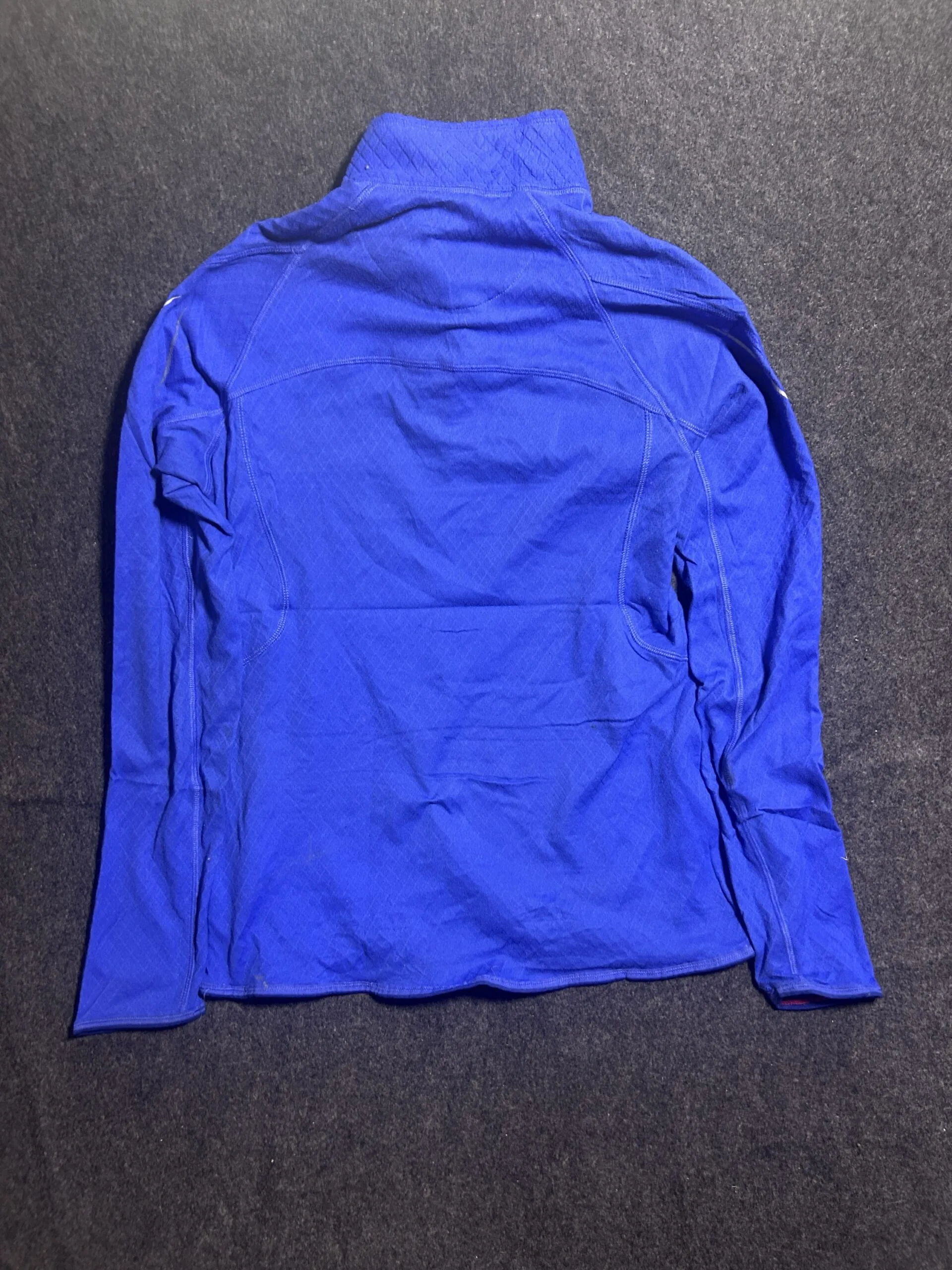 Adidas ClimaWarm Blue Quarter Zip Performance Fleece Sweatshirt | Small