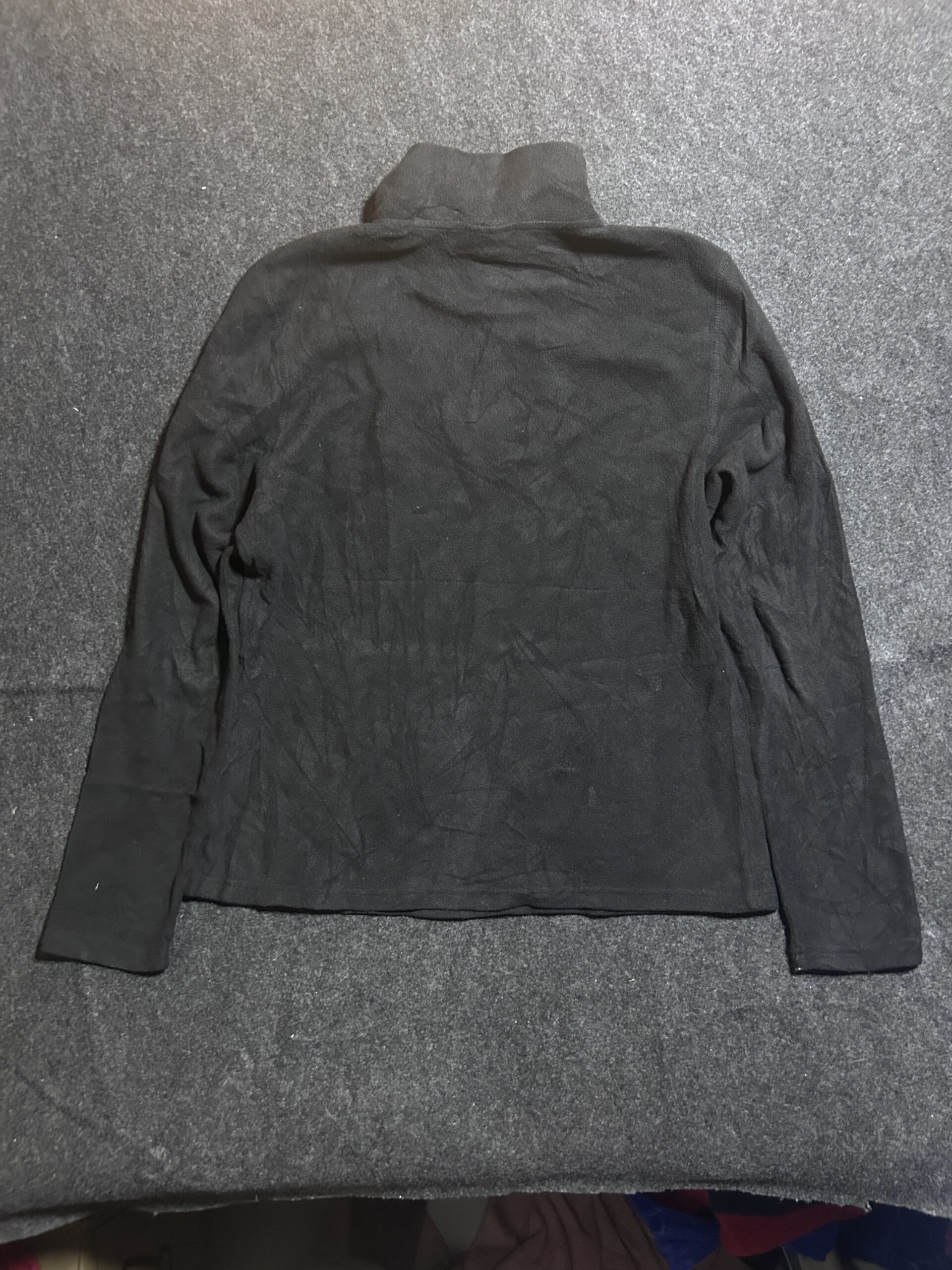 The North Face Black Quarter Zip Fleece Sweatshirt | M