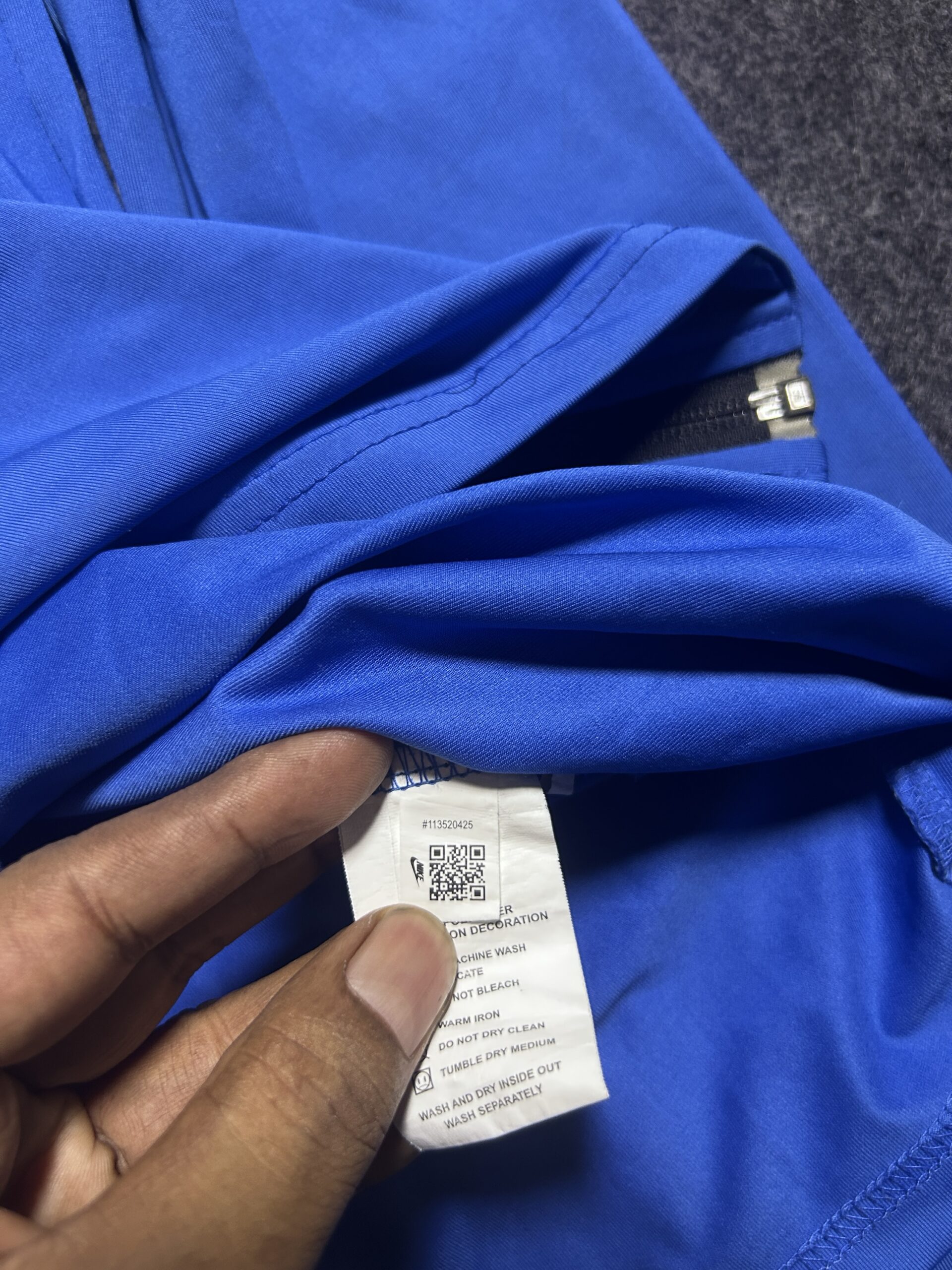 Nike Dri-FIT Blue Full Zip Training Jacket | Activewear Track Top | XL