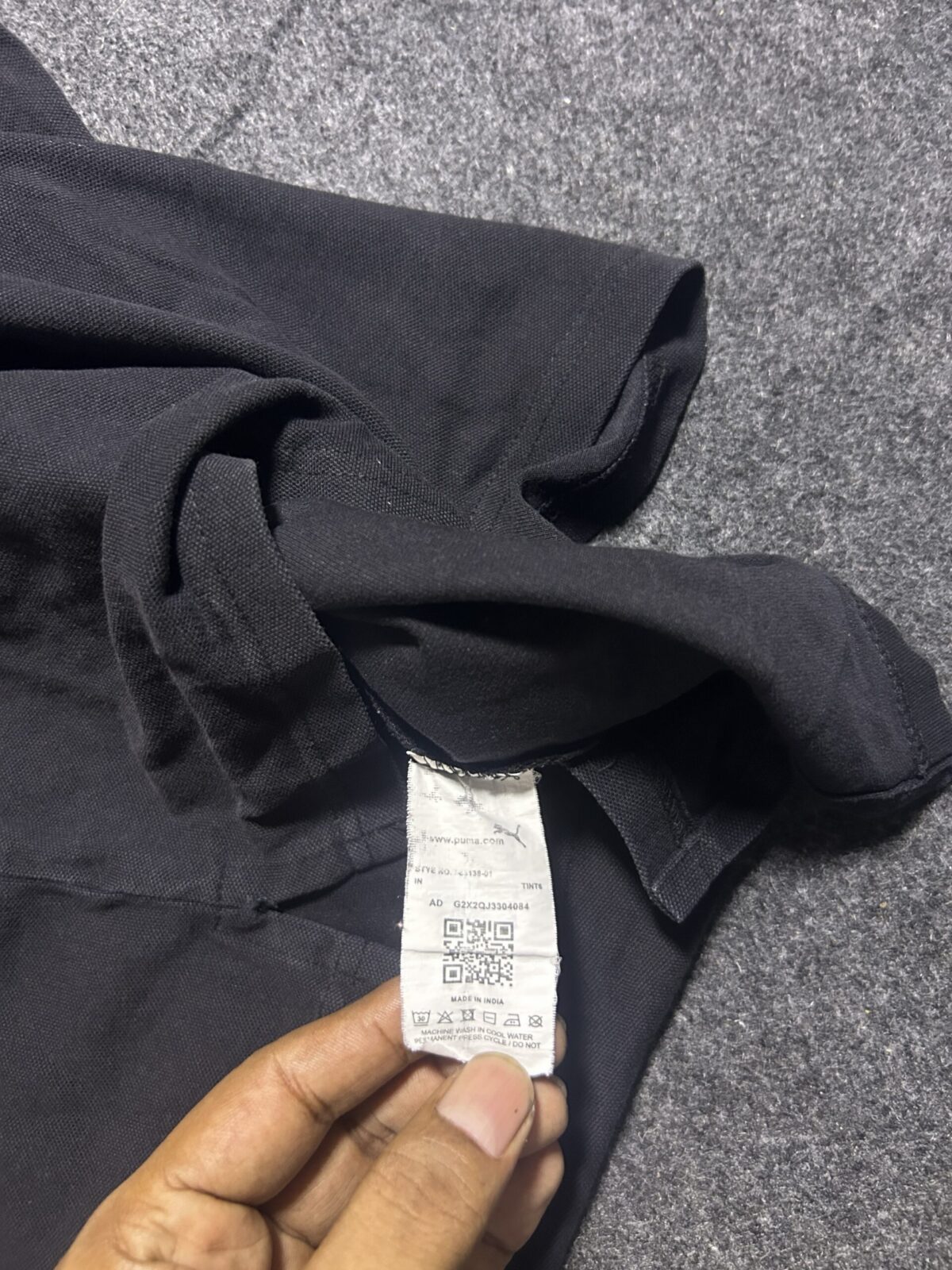 Puma Ferrari Black Polo T-Shirt | Scuderia Ferrari Edition