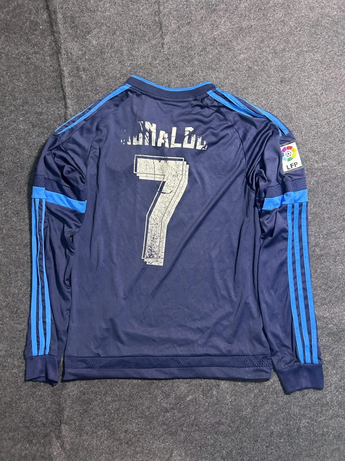 Adidas Real Madrid 2014/15 Long Sleeve Away Jersey Ronaldo 7 | S