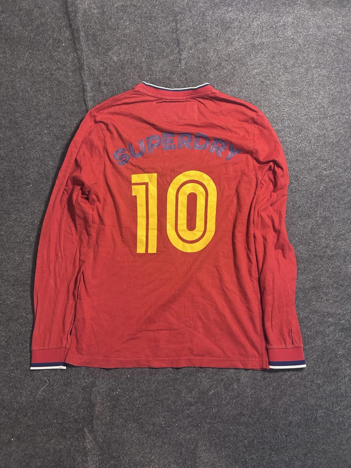 Superdry Trophy Series Long Sleeve Tee Red