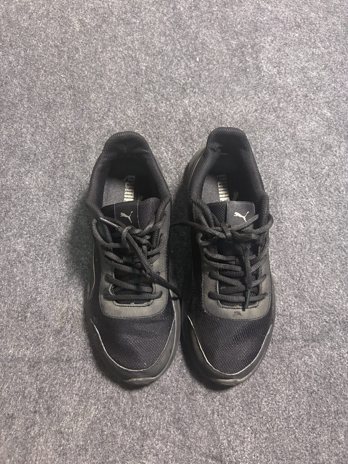 Puma Black Running Shoes UK 7 / US 8 Lightweight Sports Sneakers
