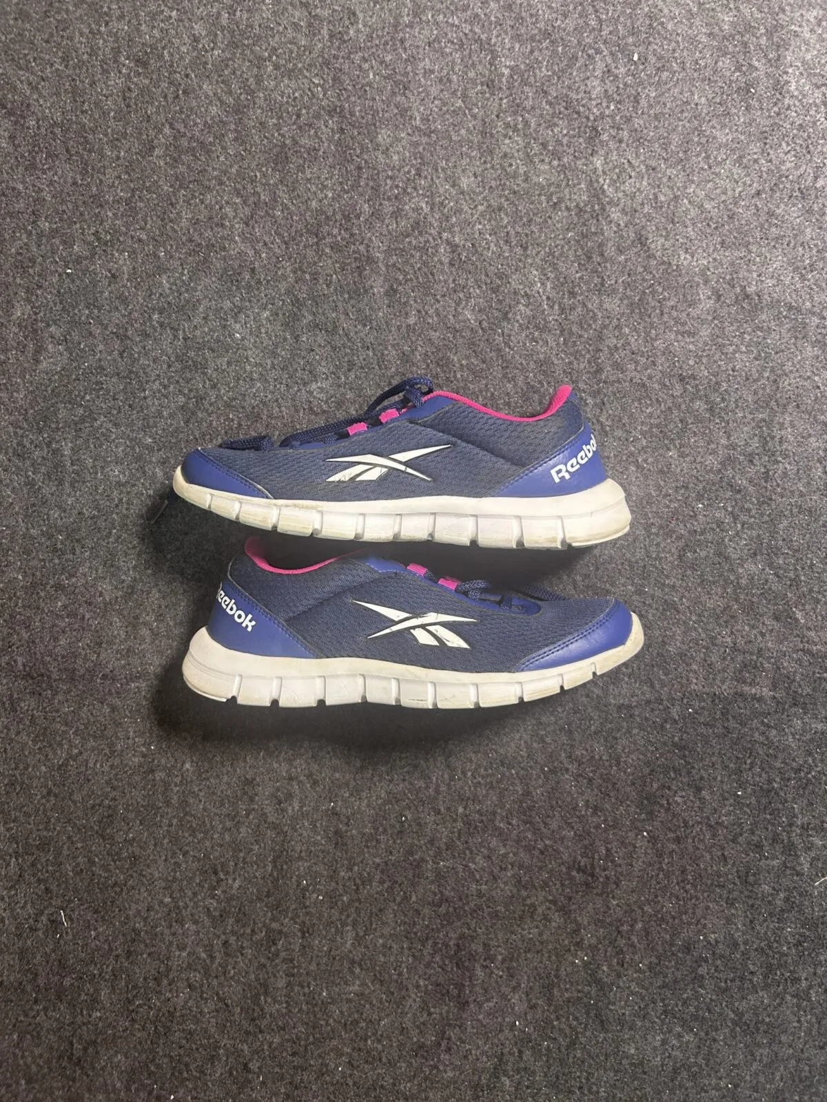 Reebok Running Shoes Navy Blue Pink UK 4 / EU 37