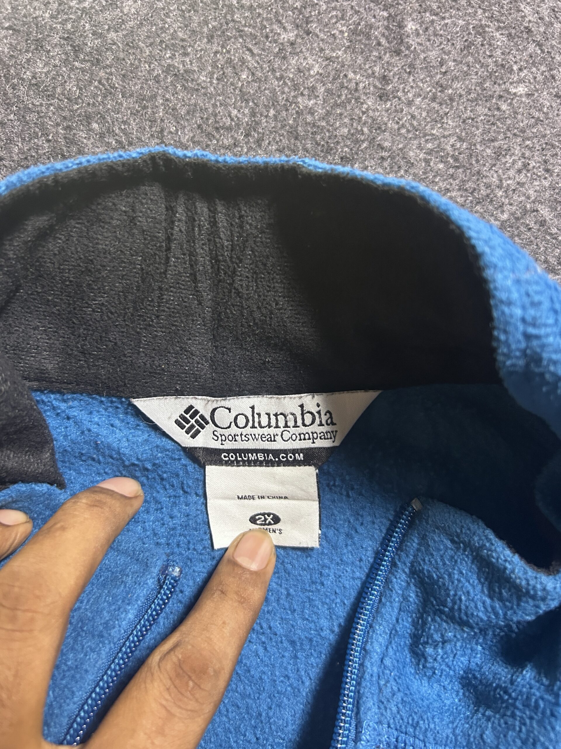 Columbia Full Zip Fleece Vest Blue 2XL Outdoor Gilet Jacket | Unisex