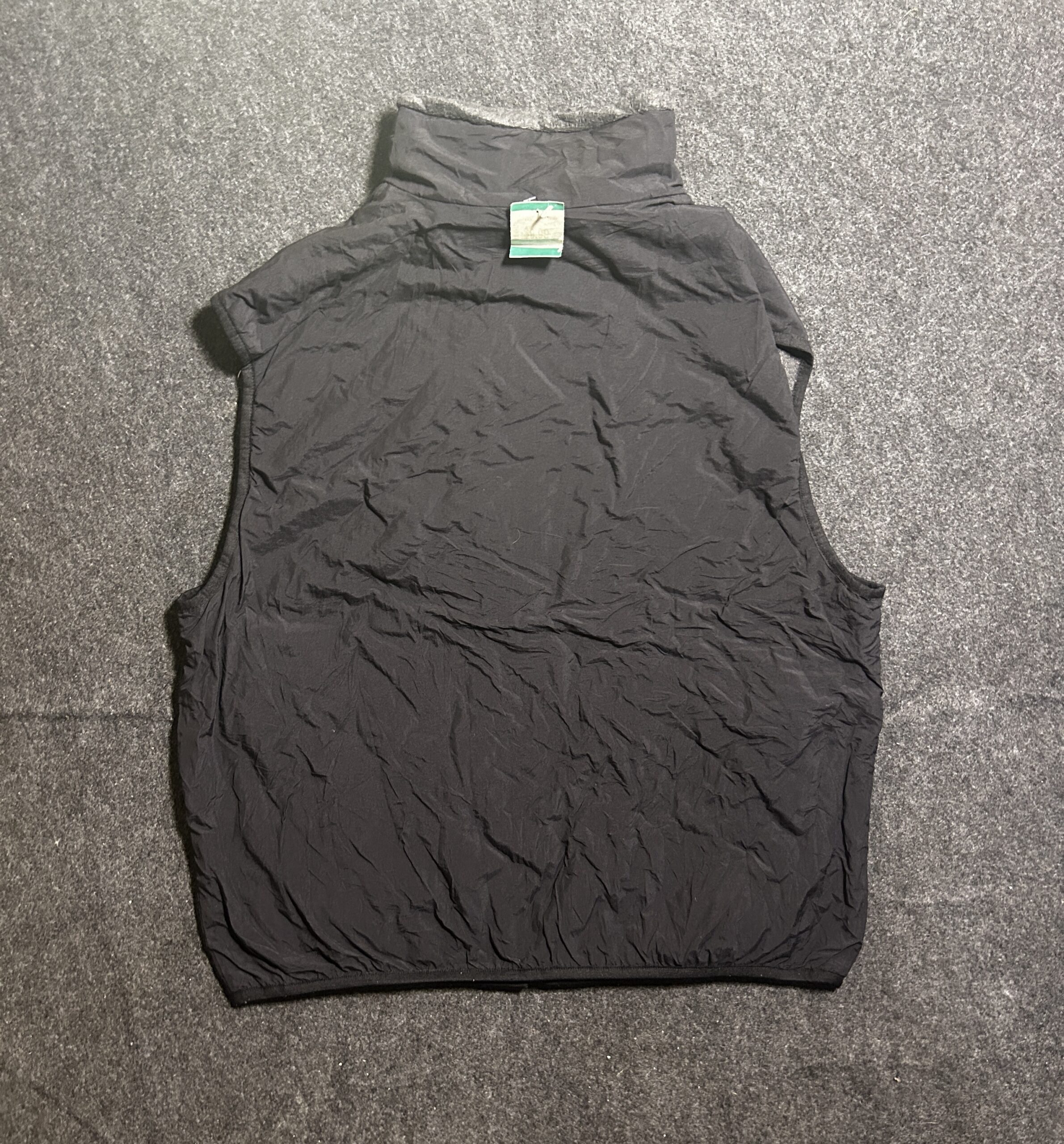 North End Reversible Fleece Vest Black Grey Outdoor Full Zip Jacket Size Large