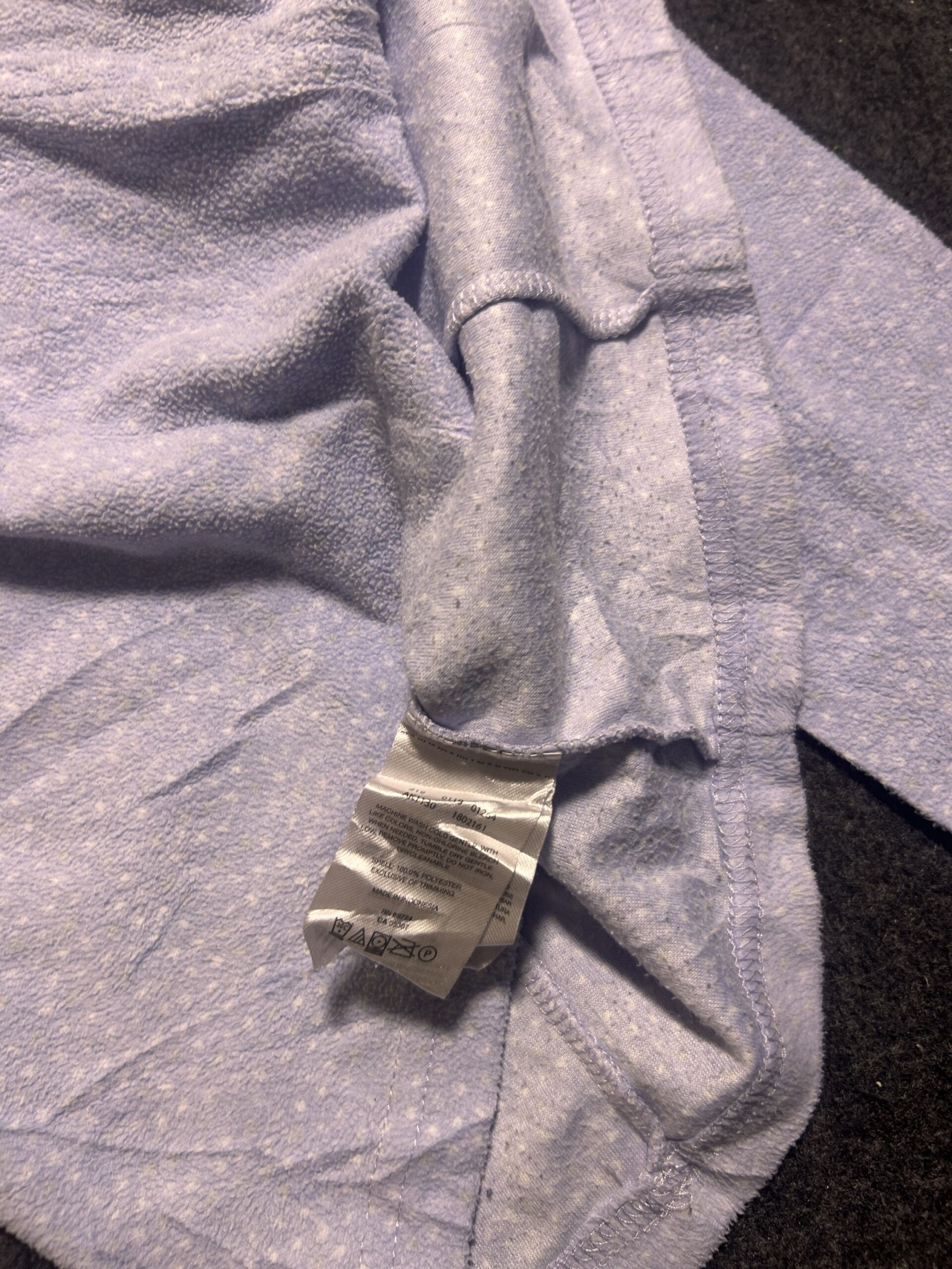 Columbia Women’s Lavender Microfleece Quarter Zip Pullover Sweater Size M