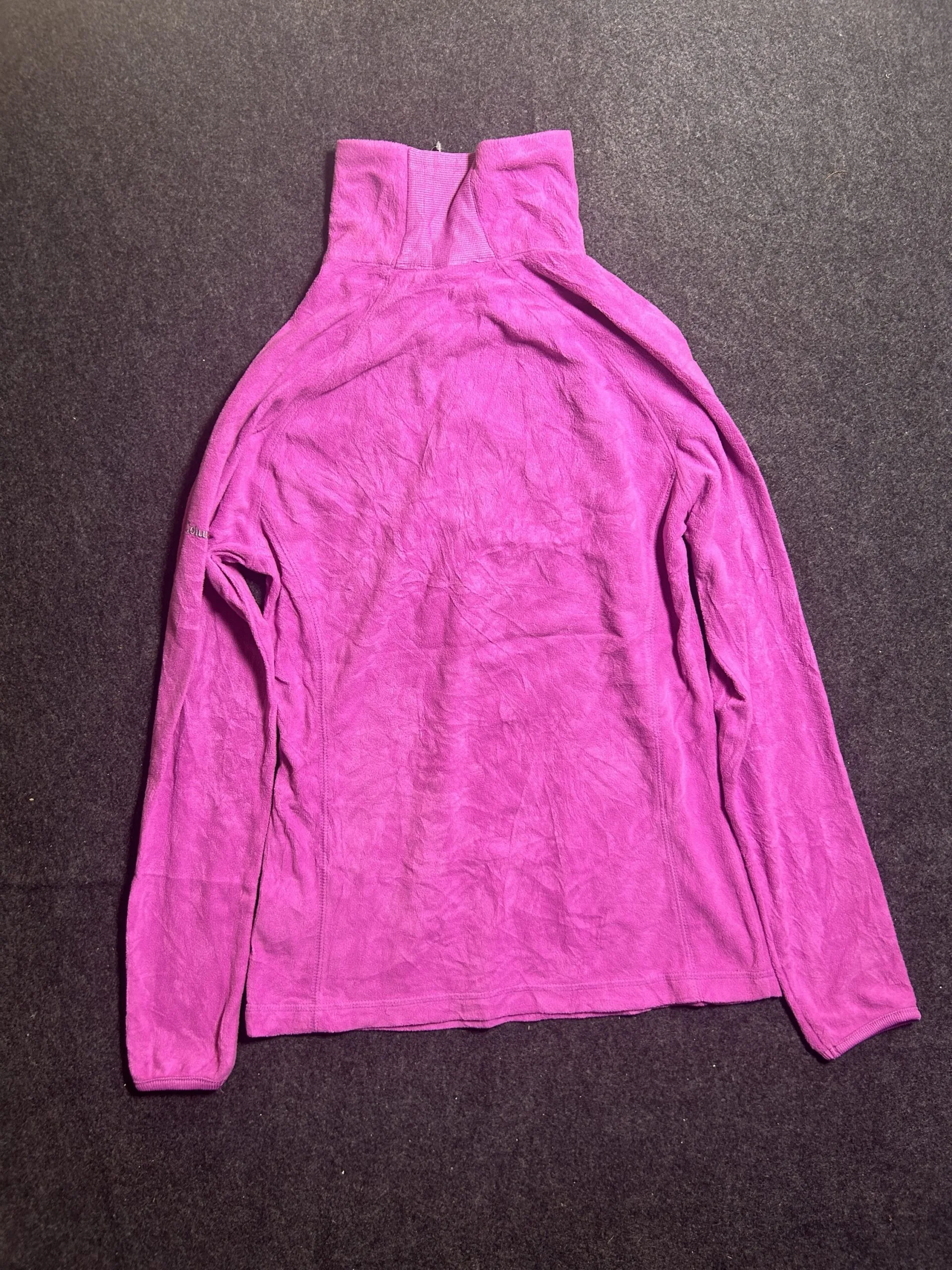 Columbia Women’s Pink Microfleece Quarter Zip Pullover Sweatshirt Size S