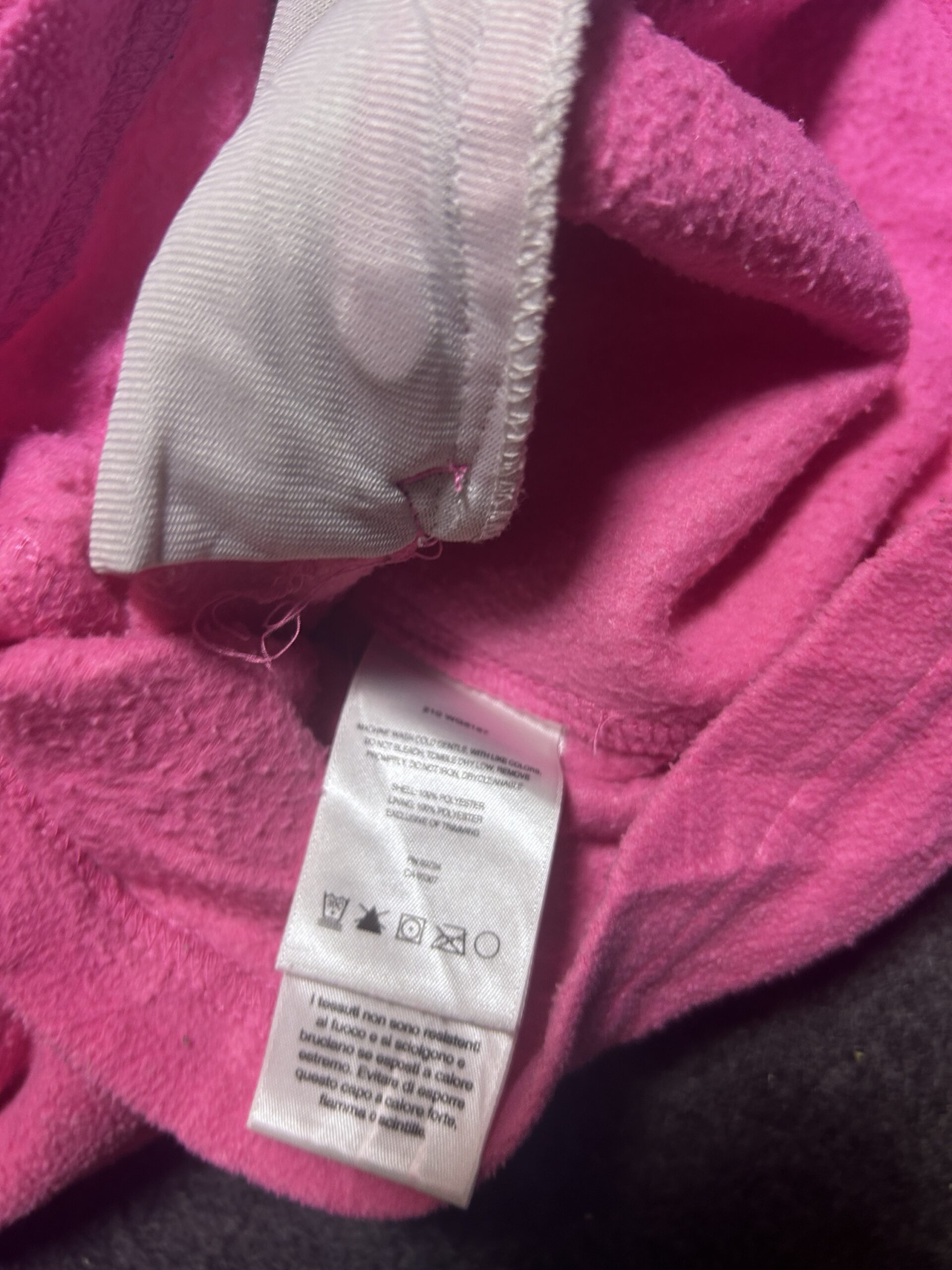 Columbia Youth Pink Full Zip Fleece Jacket Size XS