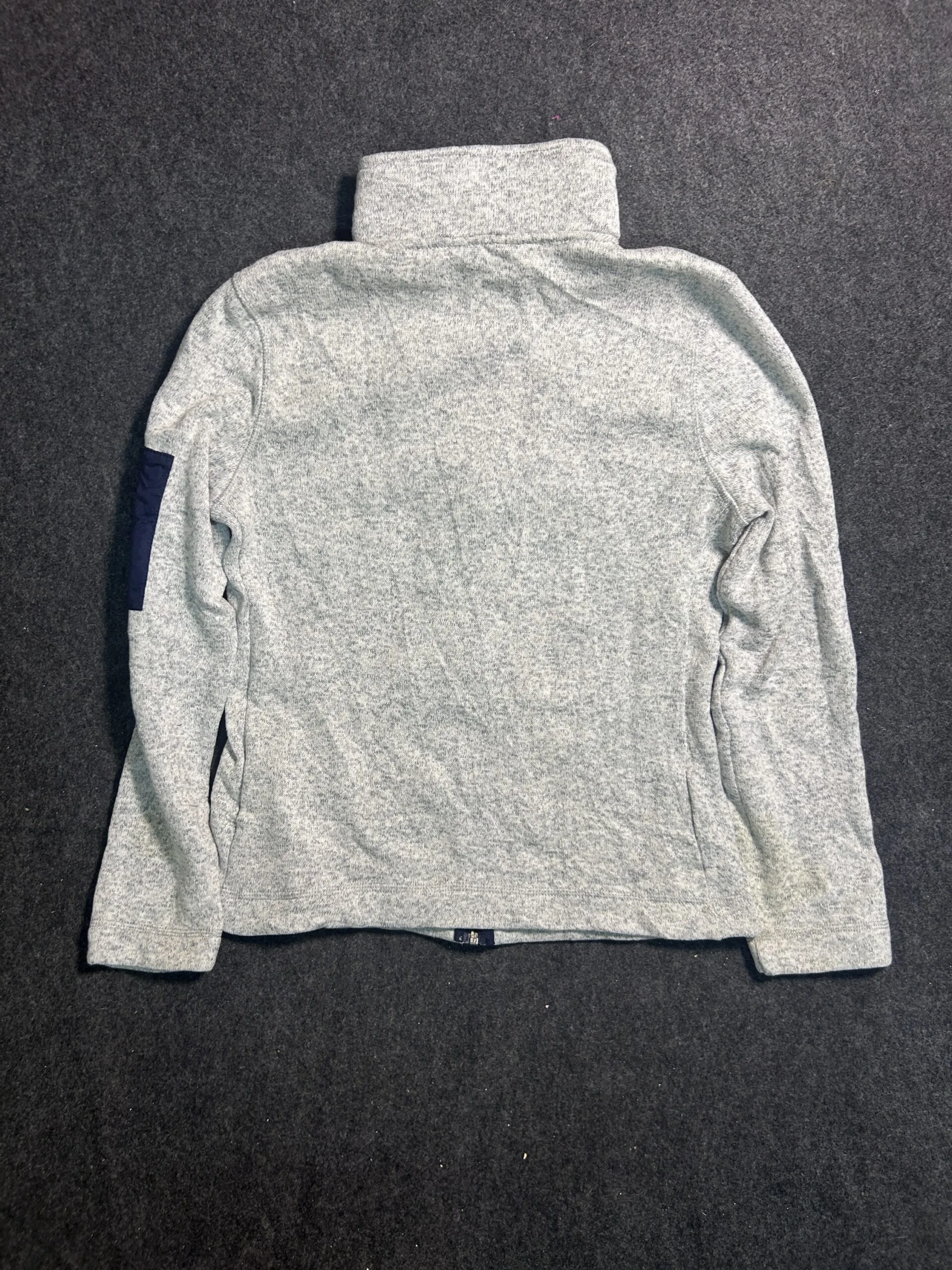 Nautica Sherpa Lined Full Zip Fleece Jacket Heather Grey | M | Unisex