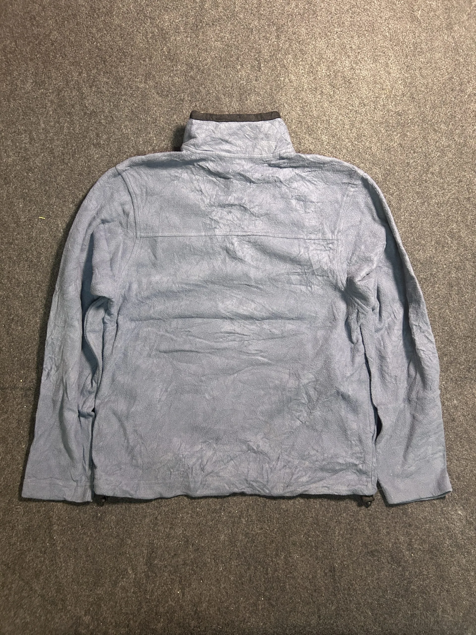 Vintage Old Navy Blue Fleece Quarter Zip Sweater | M